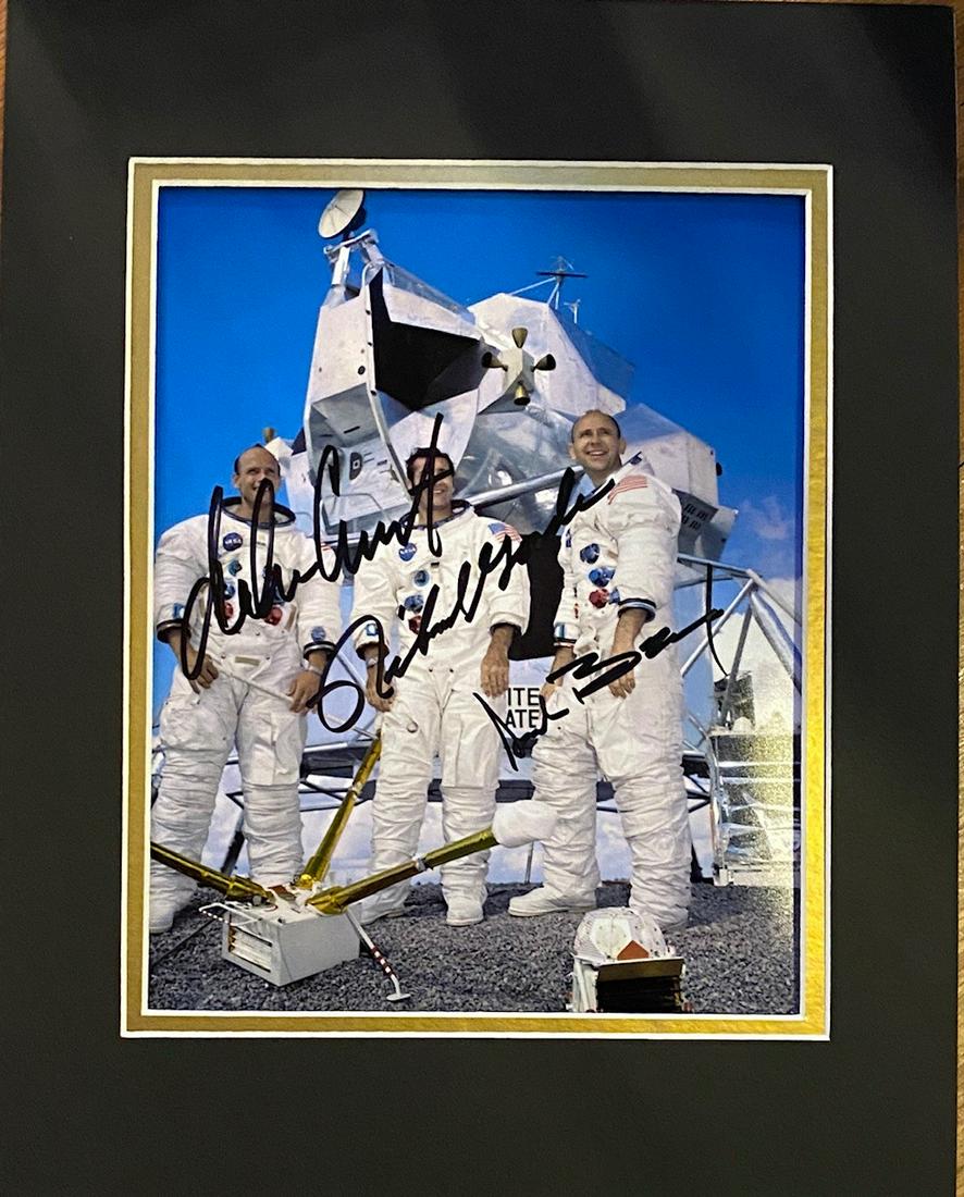 Apollo 12 Autographed Photo Display, Conrad, Gordon, (1 of 1)