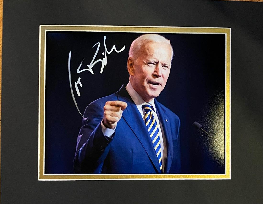 President Biden Autographed Photo Display (1 of 1)
