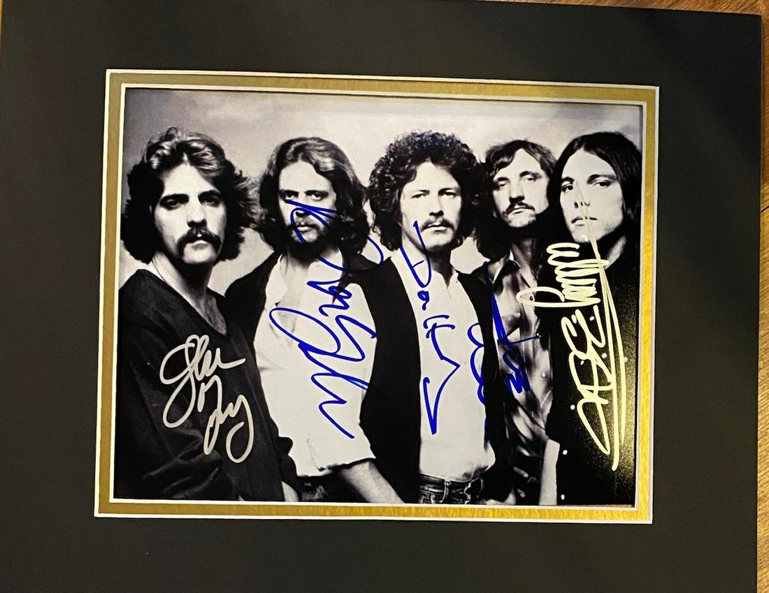 The Eagles Autographed Photo Display (1 of 1)