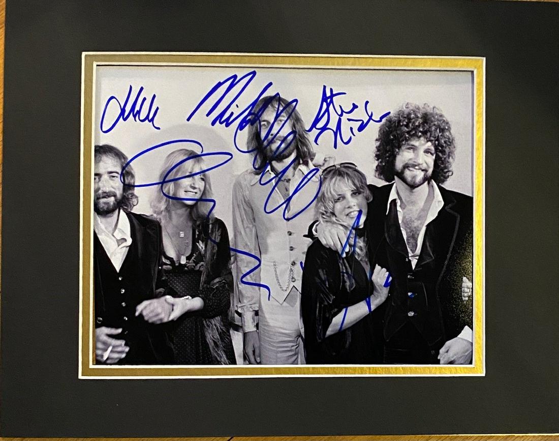 Fleetwood Mac Autographed Photo Display (1 of 1)