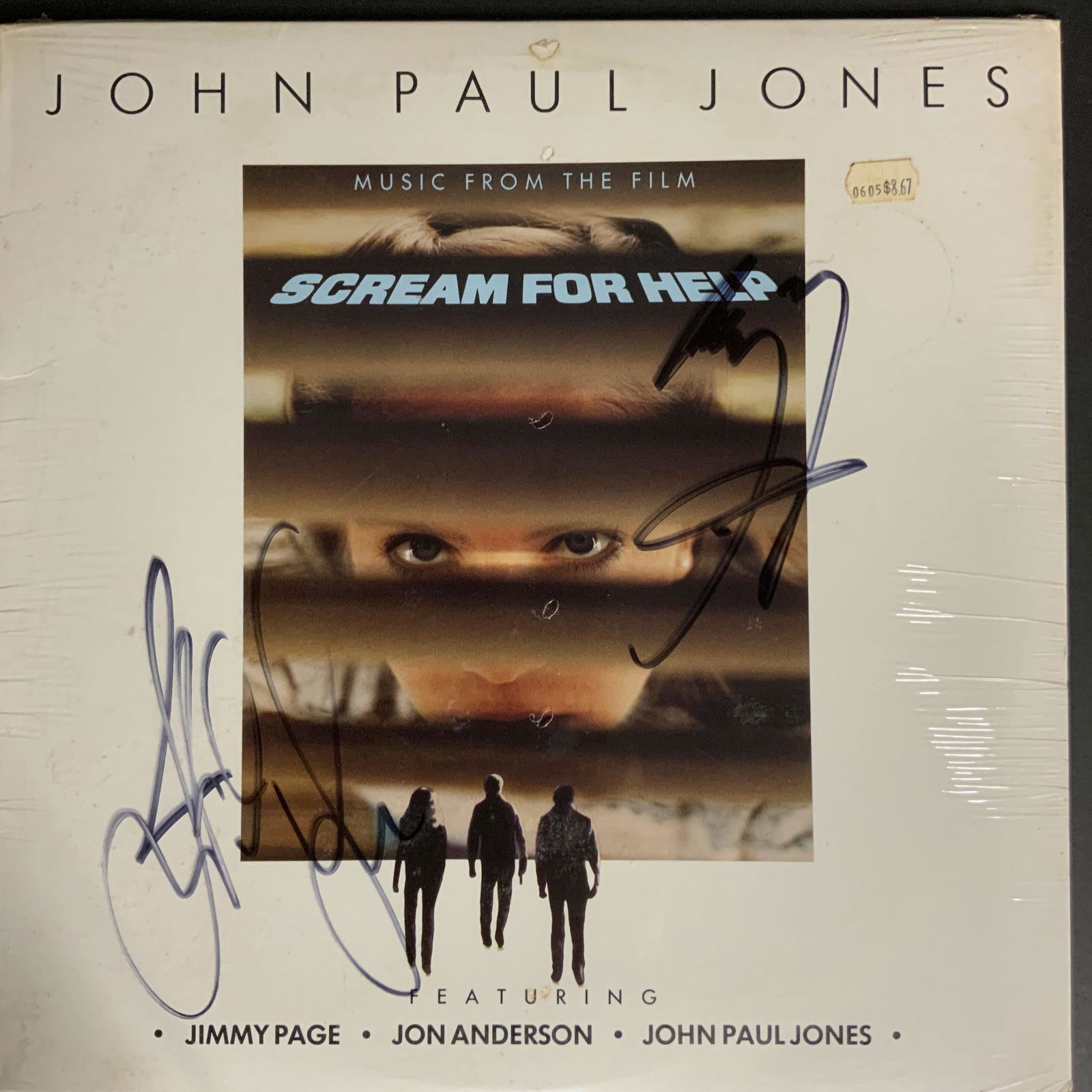 Jimmy Page and John Paul Jones  Autographed Album Cover (1 of 1)