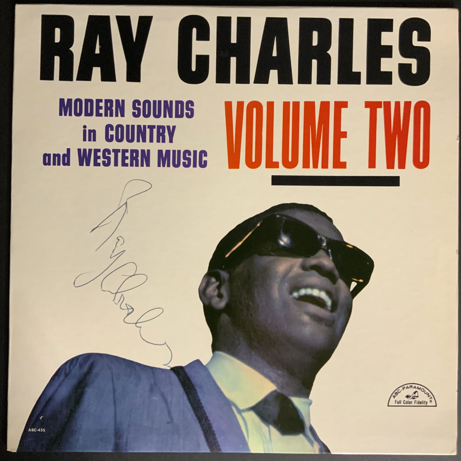 Ray Charles  Autographed Album Cover (1 of 1)