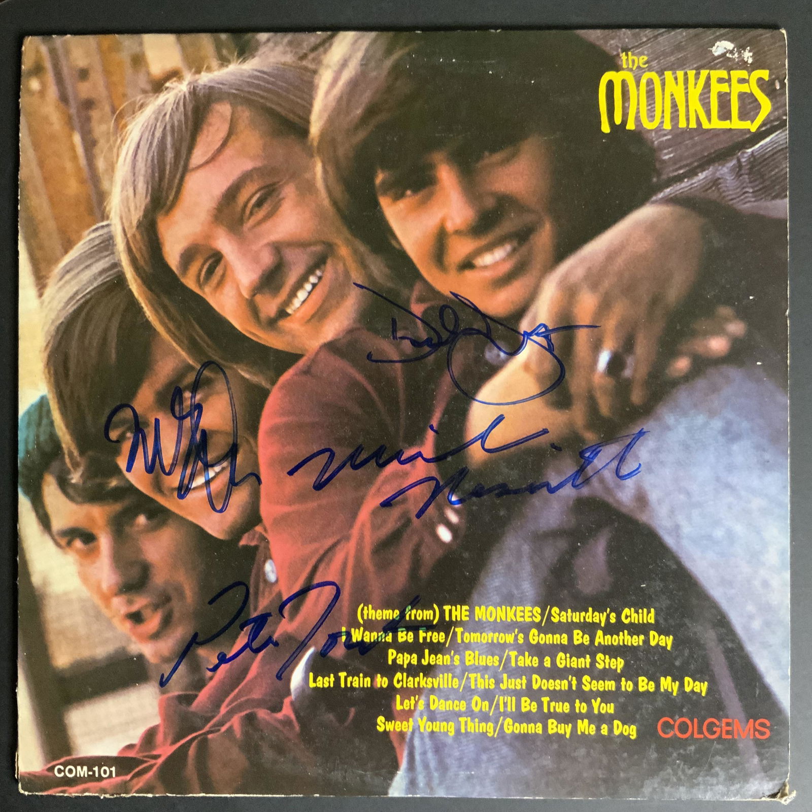 The Monkees  Autographed Album Cover (1 of 1)