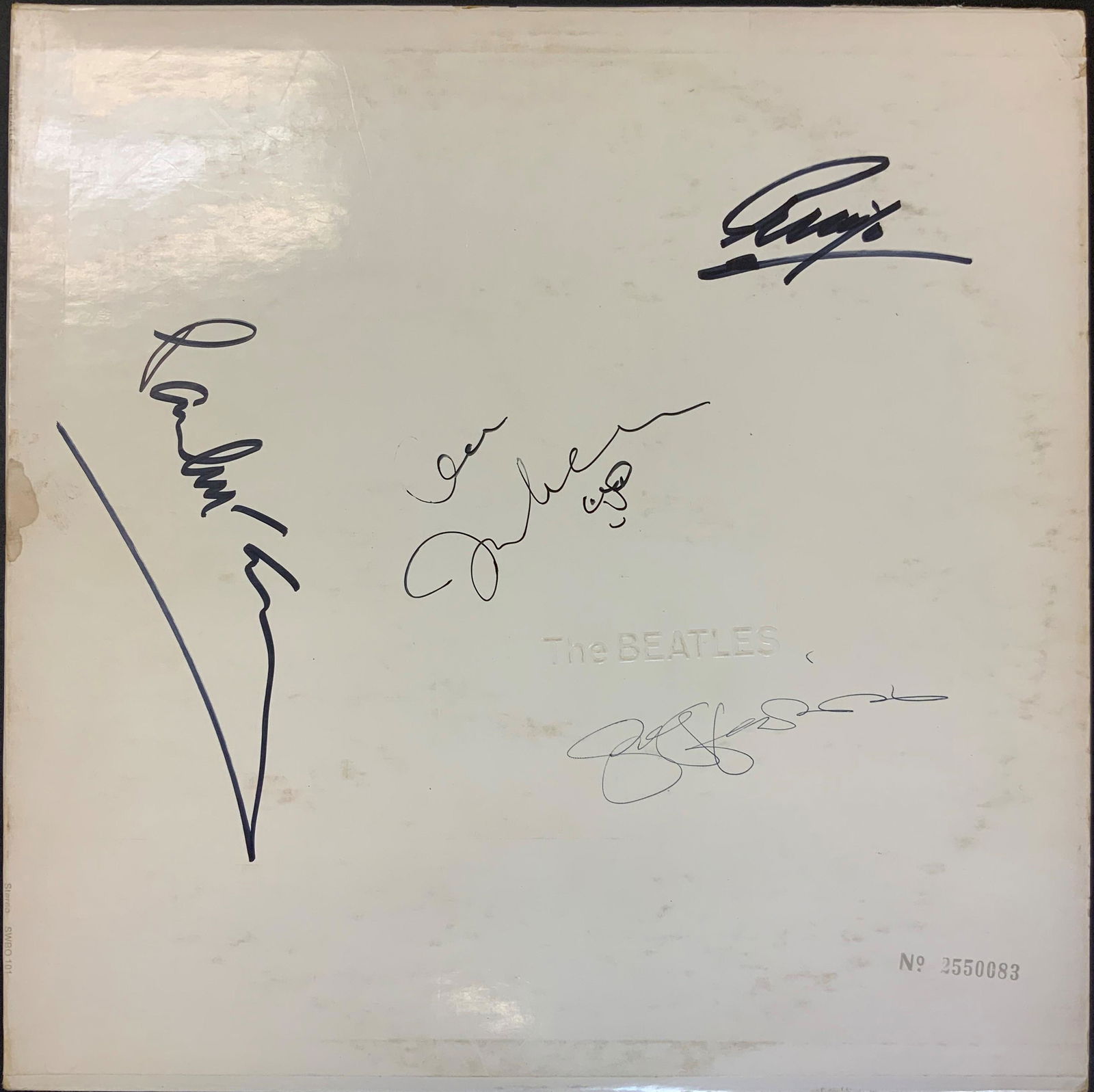 The Beatles Autographed White Album Cover (1 of 1)