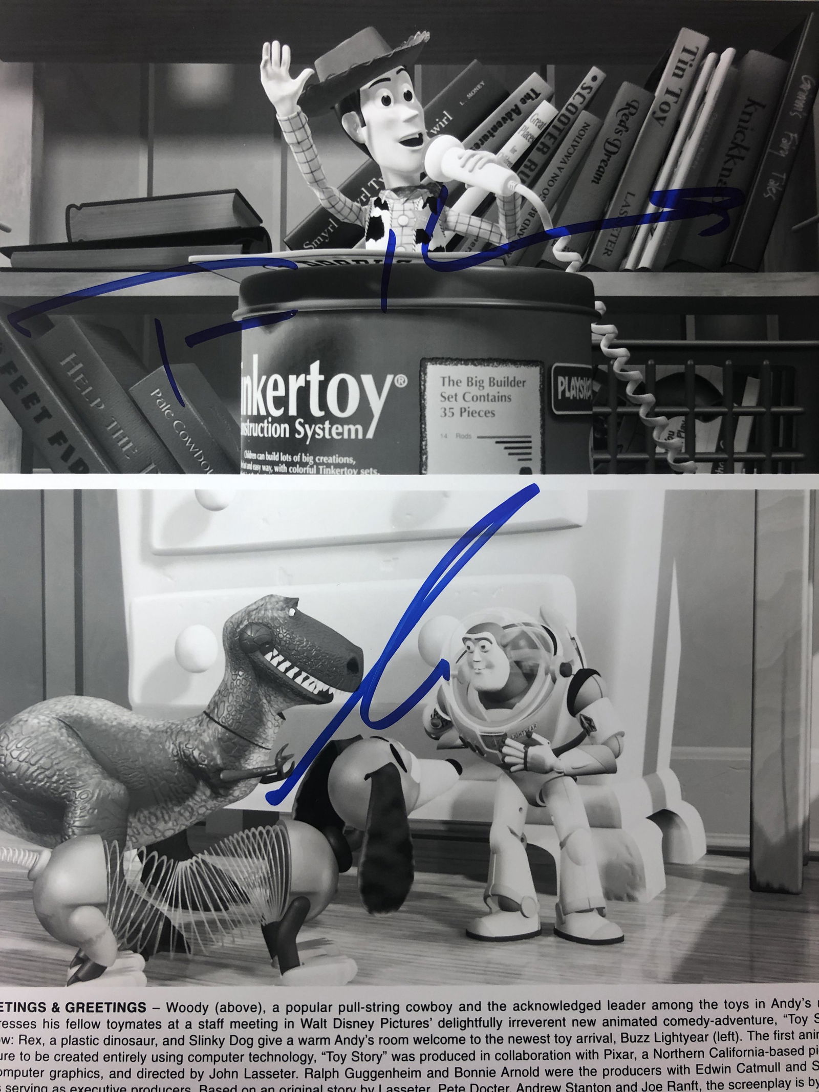 Tom Hanks and Tim Allen Autographed Movie Still (1 of 1)