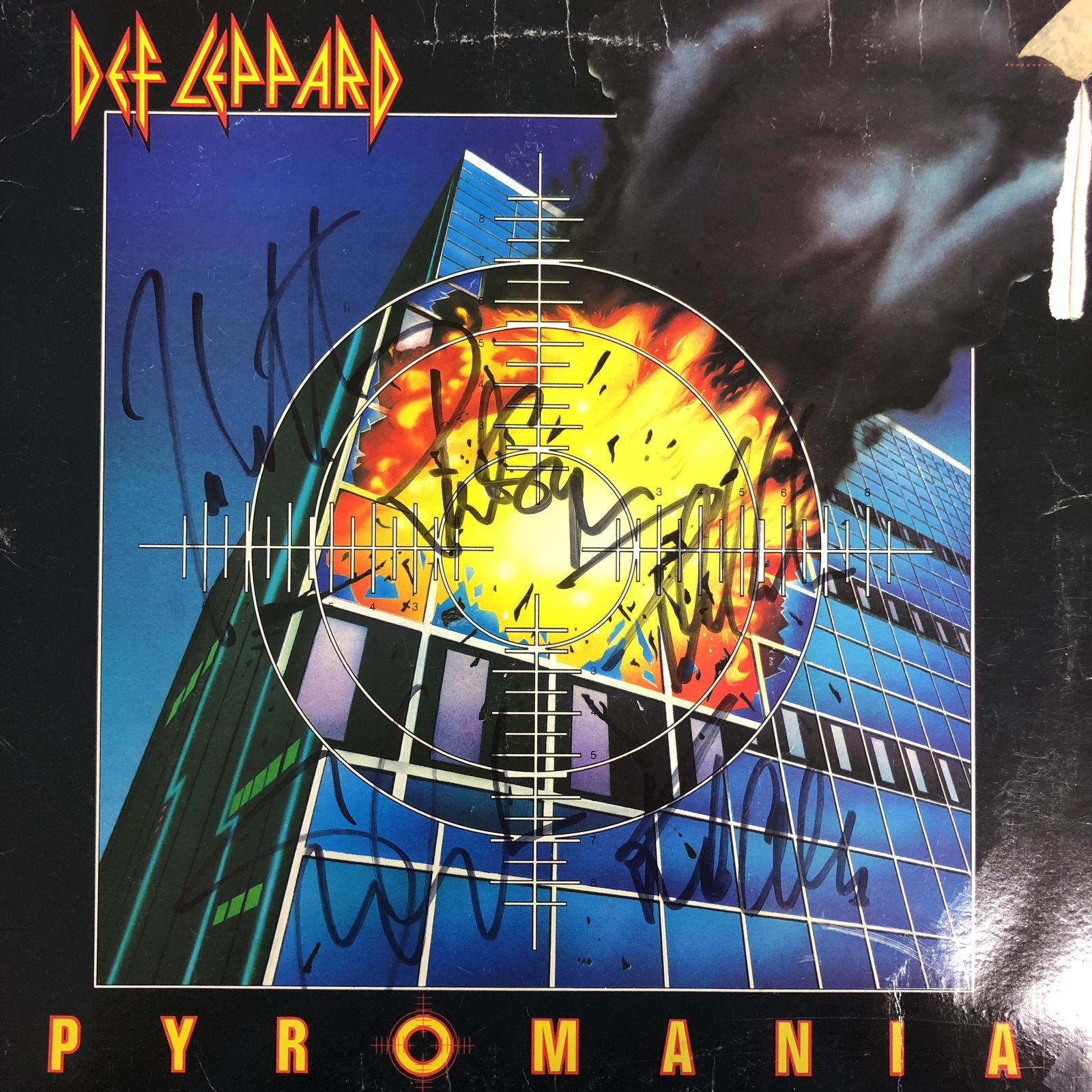Def Leppard Autographed Album Cover (1 of 1)