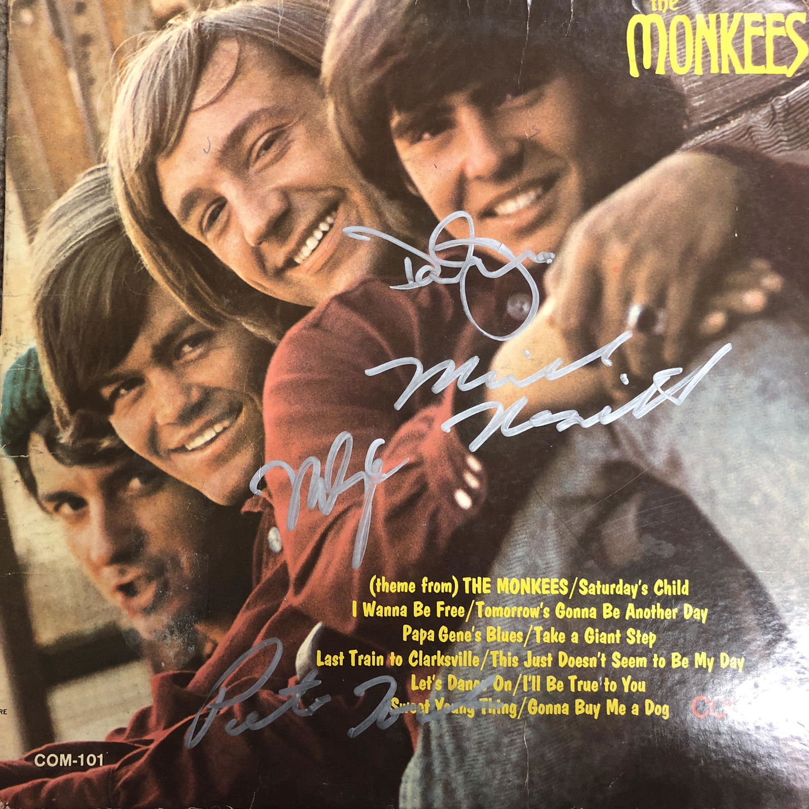 The Monkees Autographed Album Cover (1 of 1)