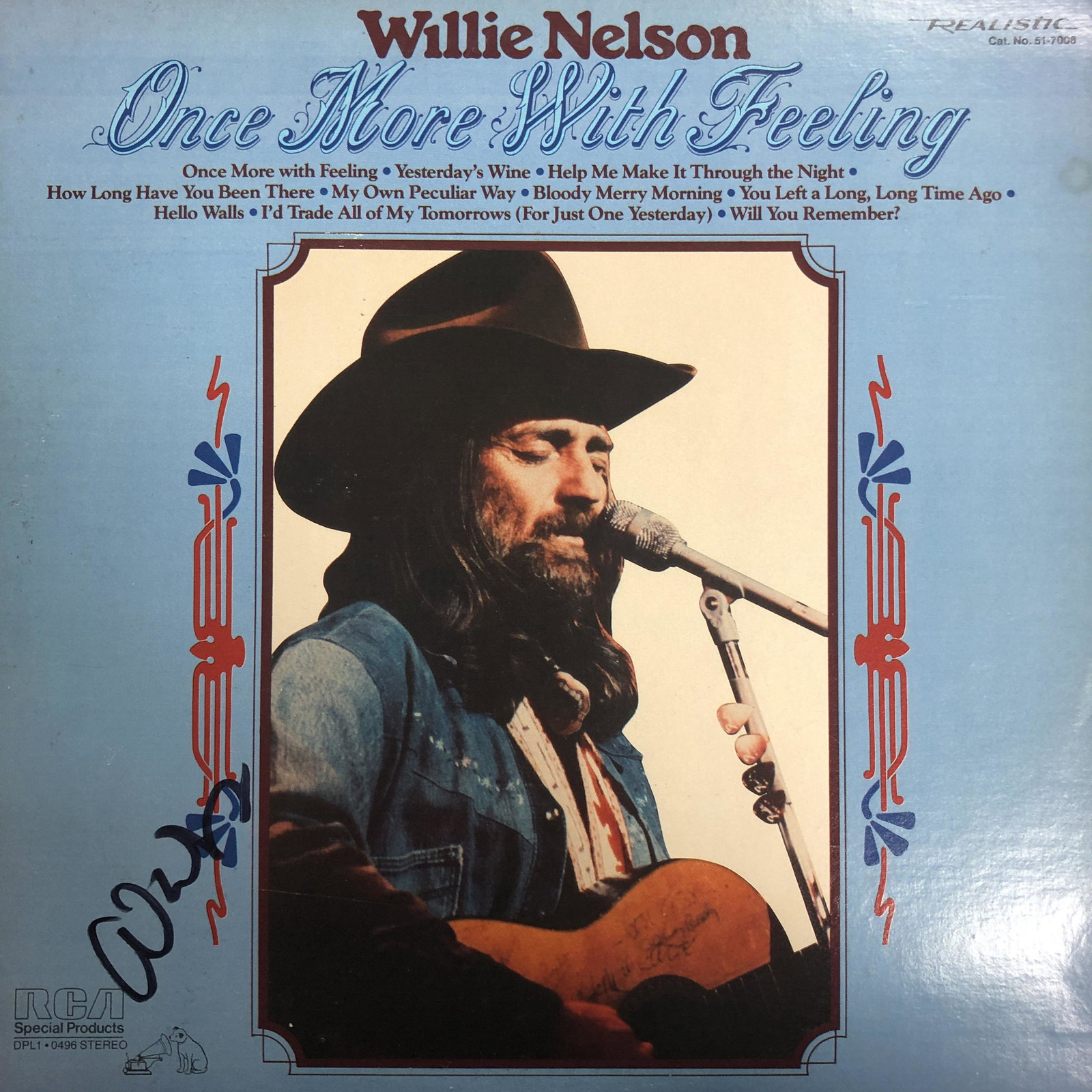 Willie Nelson Autographed Album Cover (1 of 1)