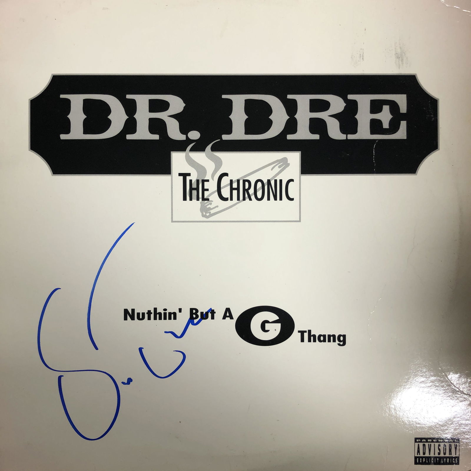Dr.Dre Autographed Album Cover (1 of 1)