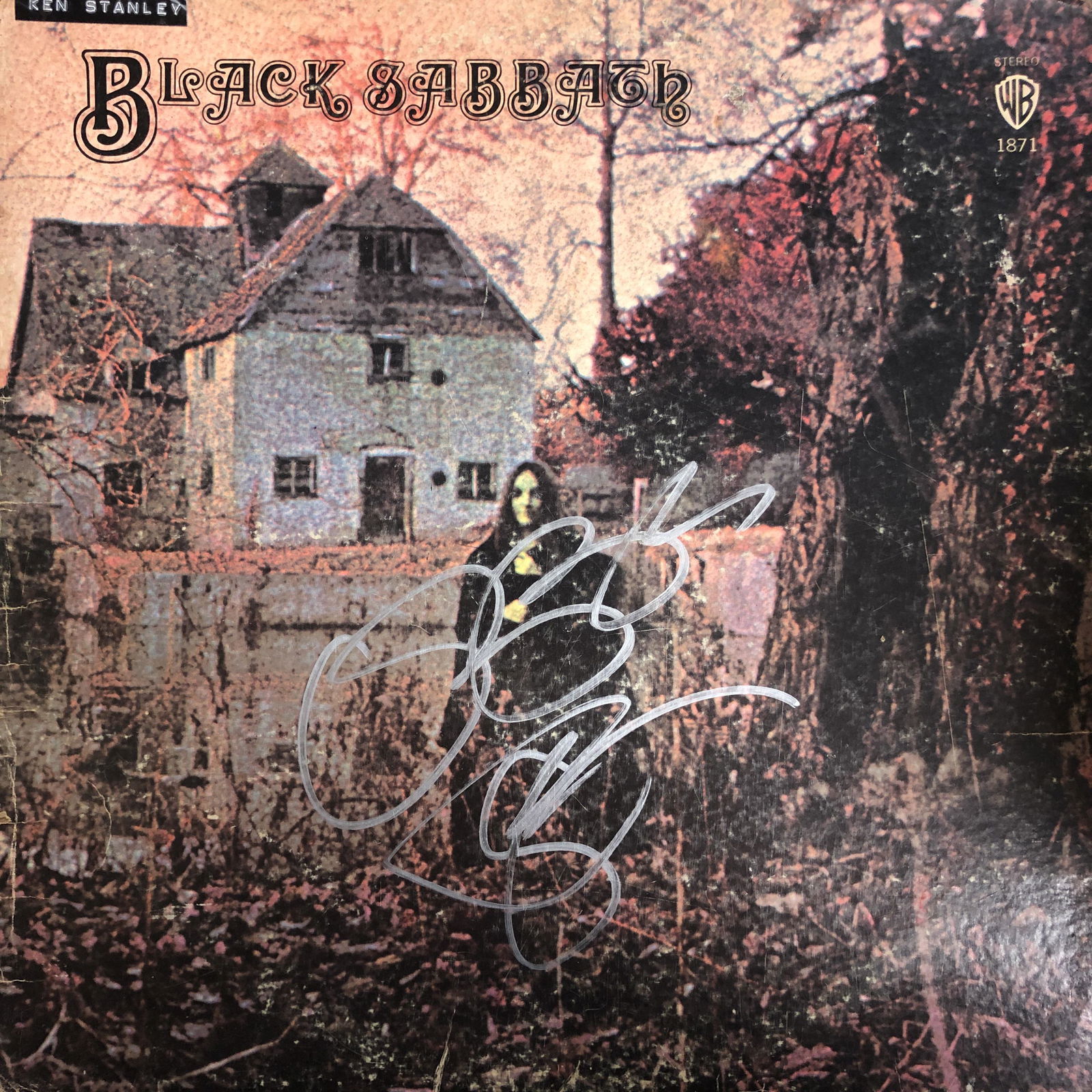 Ozzy Autographed Album Cover FRONT COVER ONLY (1 of 1)