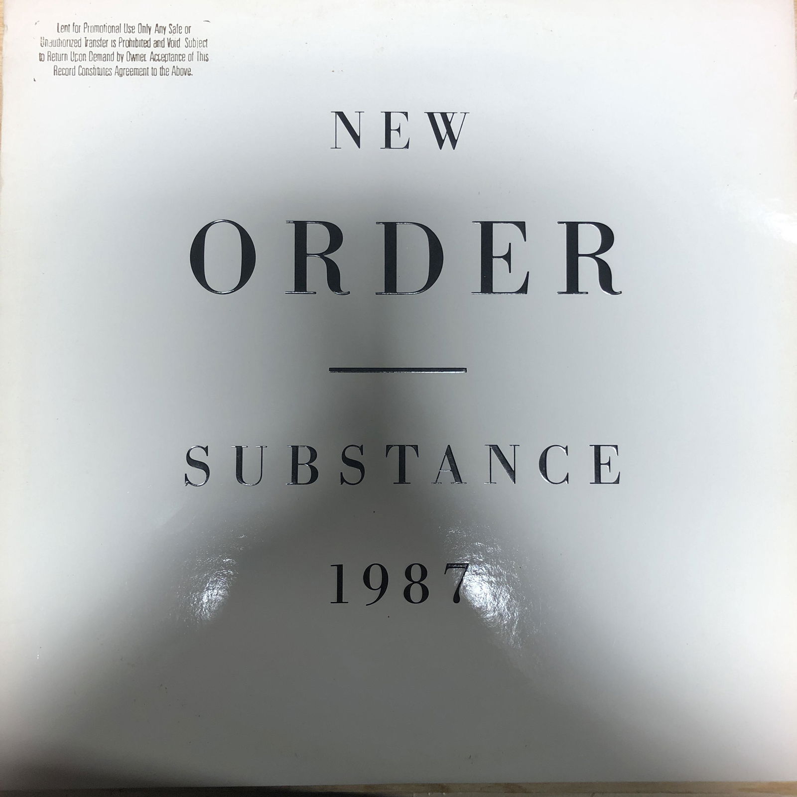 New Order Substance Original US PROMO Press VG+ (1 of 1)