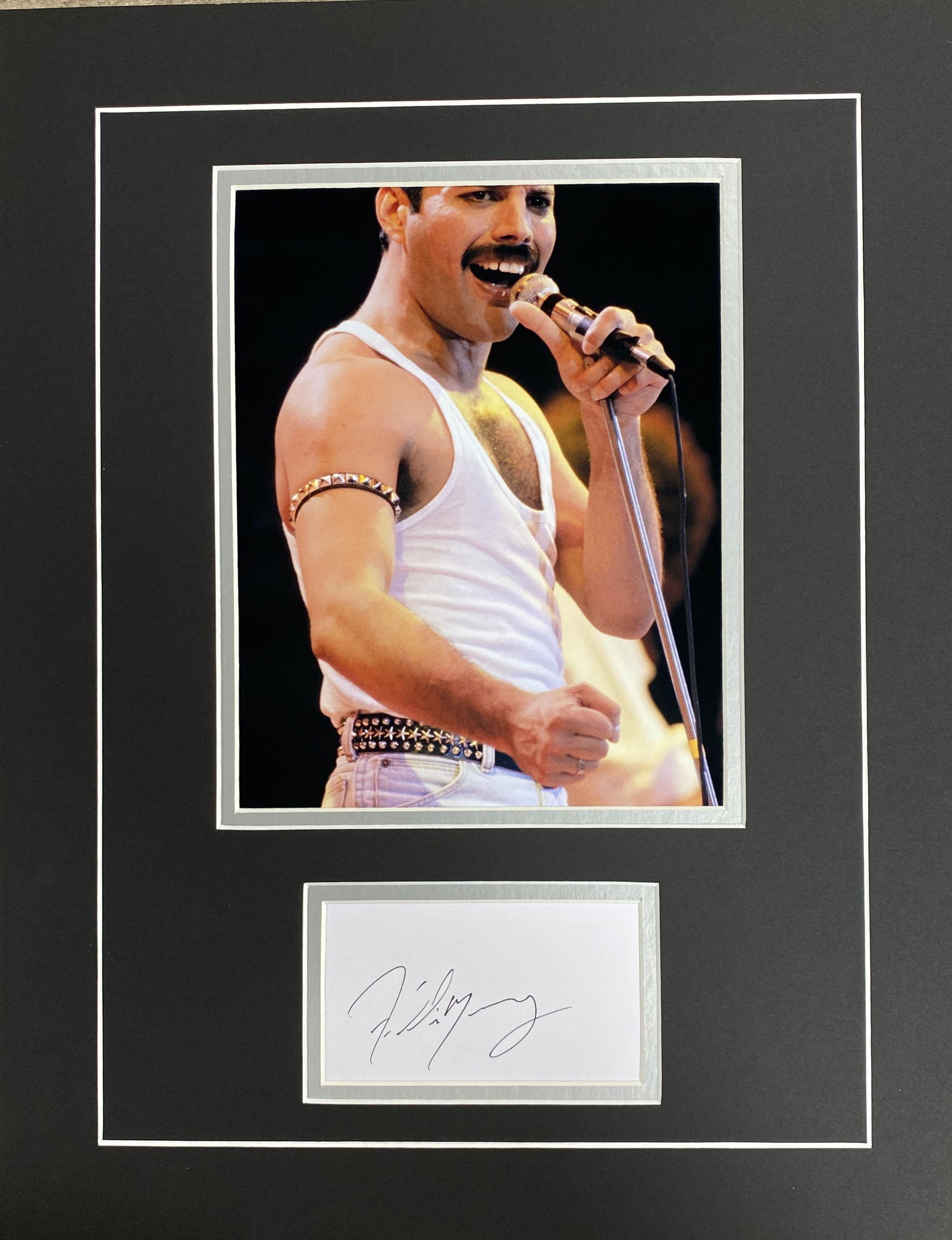 Freddie Mercury Autographed Display (1 of 1)