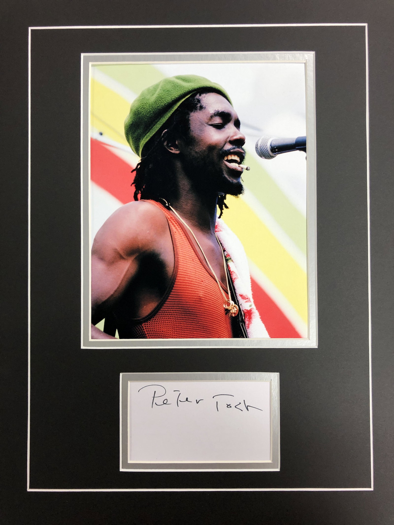 Peter Tosh Autographed Display (1 of 1)