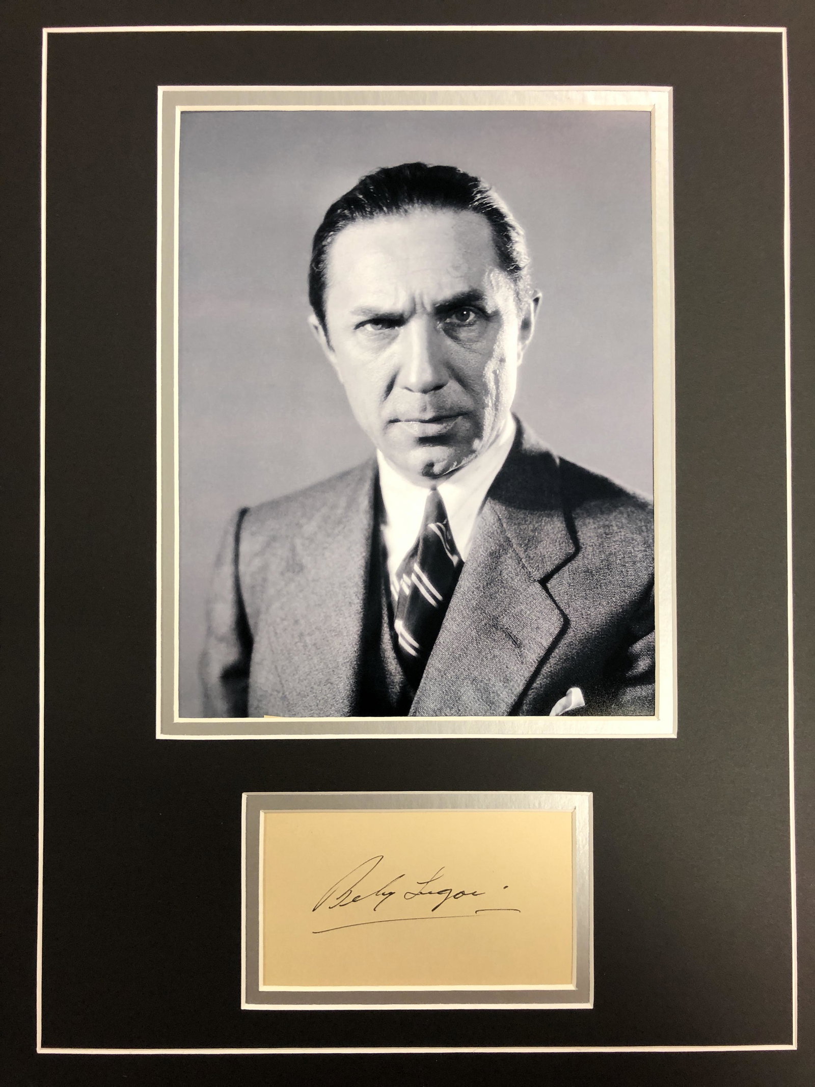 Bela Lugosi Autographed Display (1 of 1)