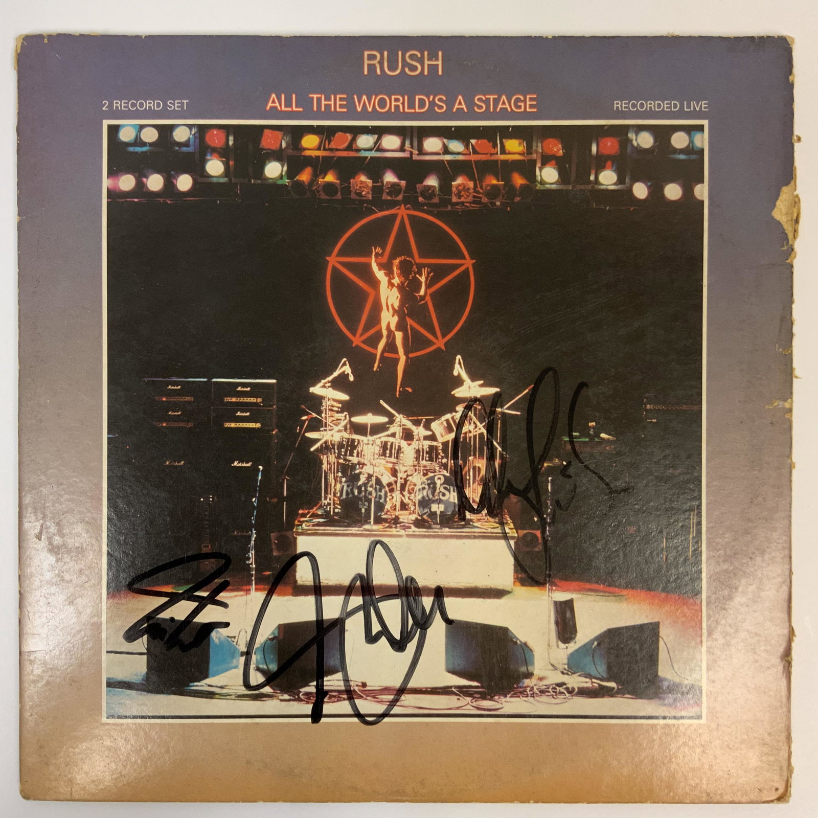 Rush Autographed Album Cover, signed by all (1 of 1)