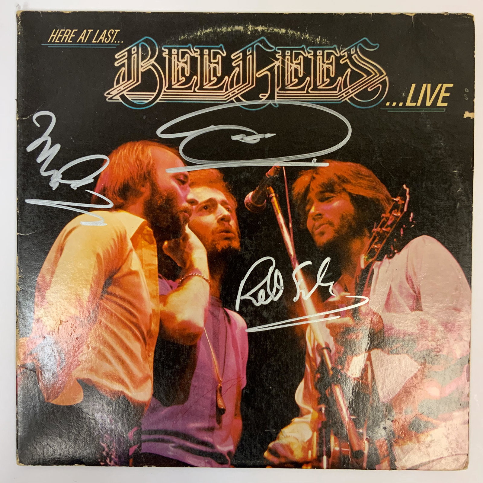 BeeGees Autographed Album Cover, signed by all (1 of 1)