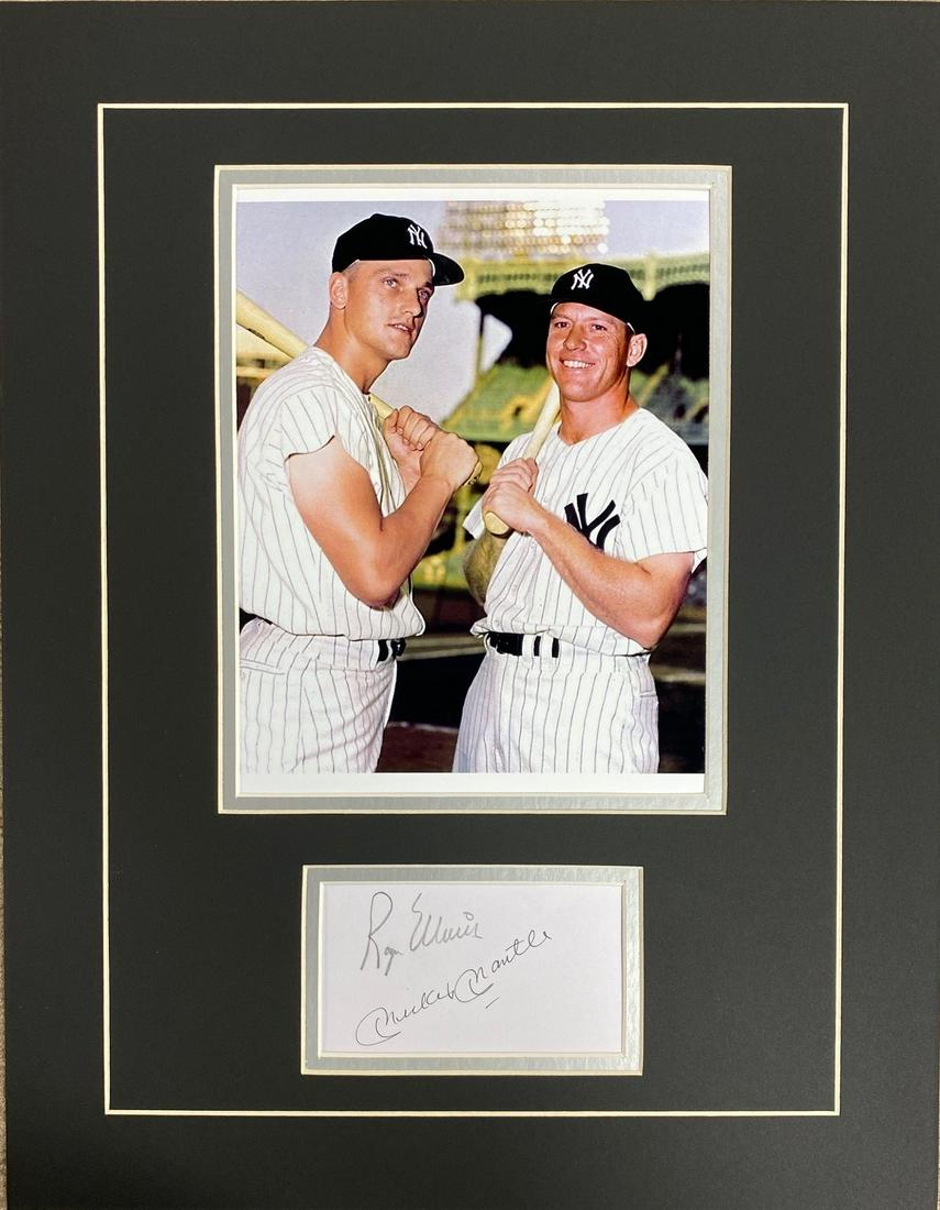 Mickey Mantle and Roger Maris Autograph Display (1 of 1)