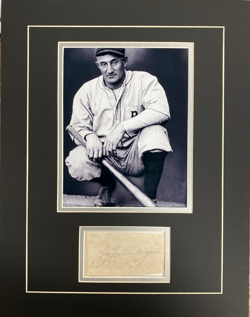 Honus Wagner Autograph Display, Mock up (1 of 1)