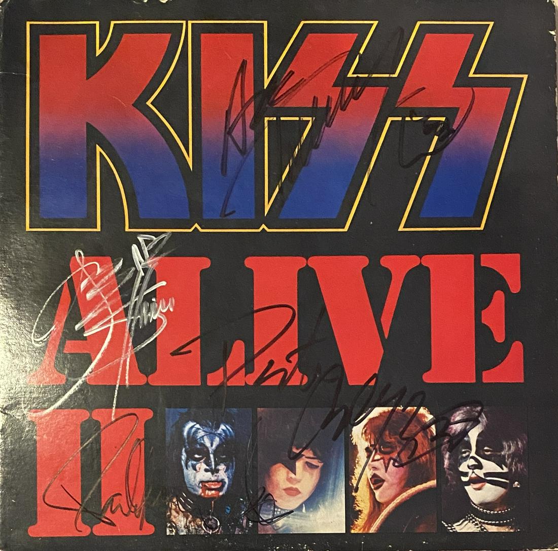 KISS AUTOGRAPHED ALBUM ALL 4! GENE PETER PAUL ACE: Displays are not framed, and can be framed for a cost. Framed items will state they are framed in the name of the item. All signed items come with a COA. Ask any and all questions BEFORE bidding. Sign