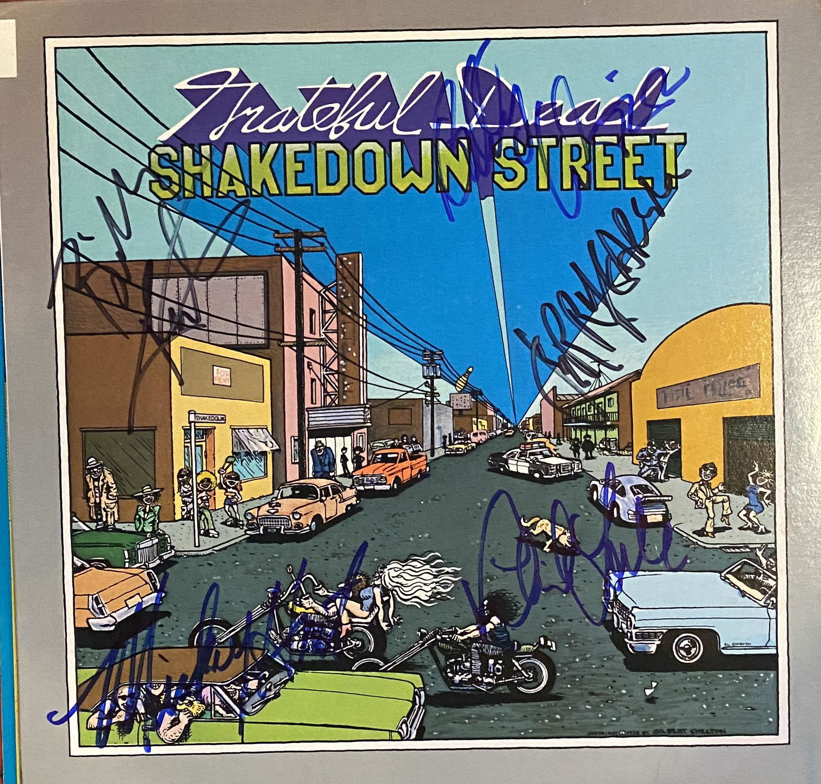 Grateful Dead Autographed Album JERRY BOB PHIL MICKEY (1 of 1)