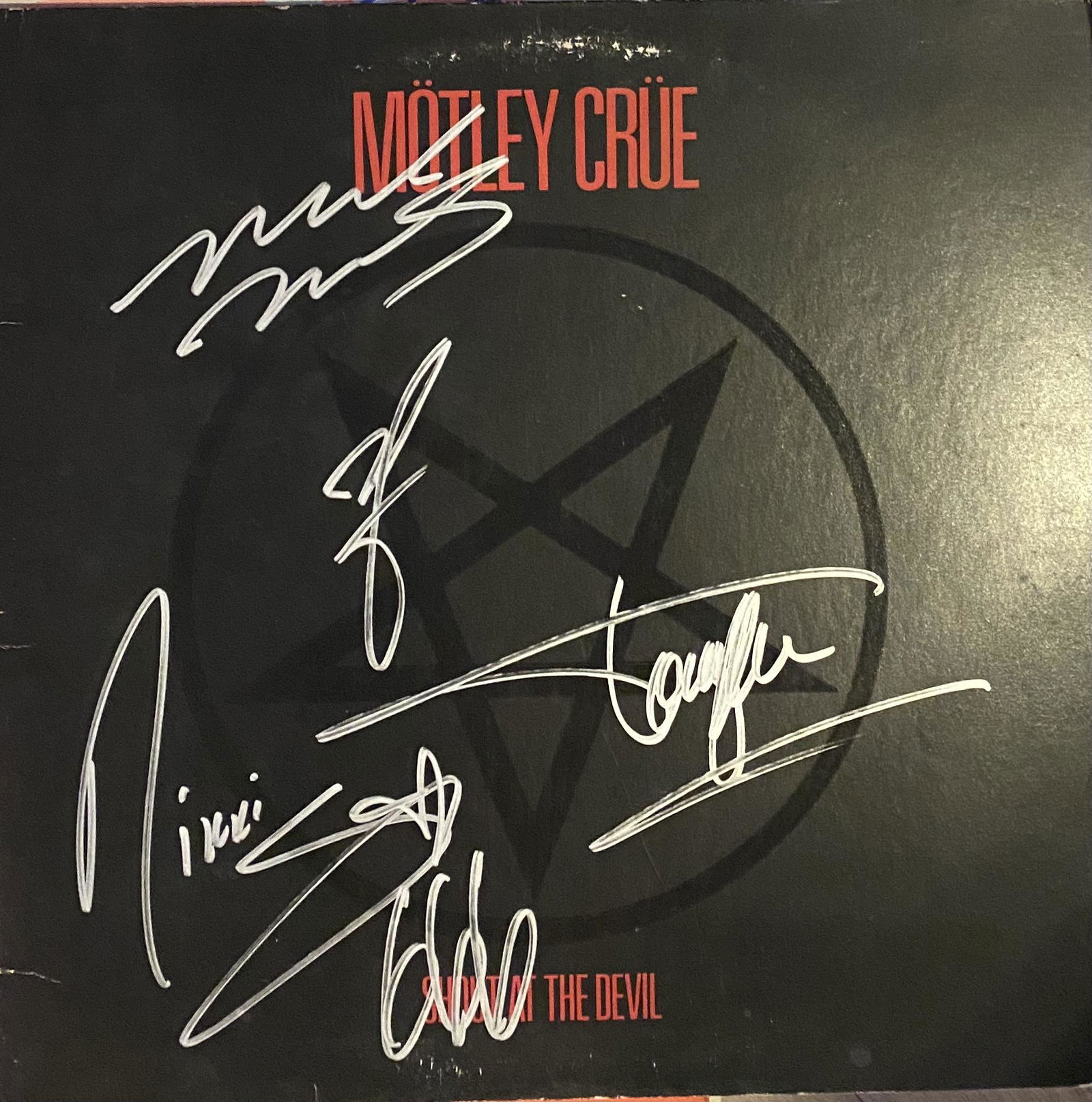 Motley Crue Autographed ALBUM ALL 4! (1 of 1)