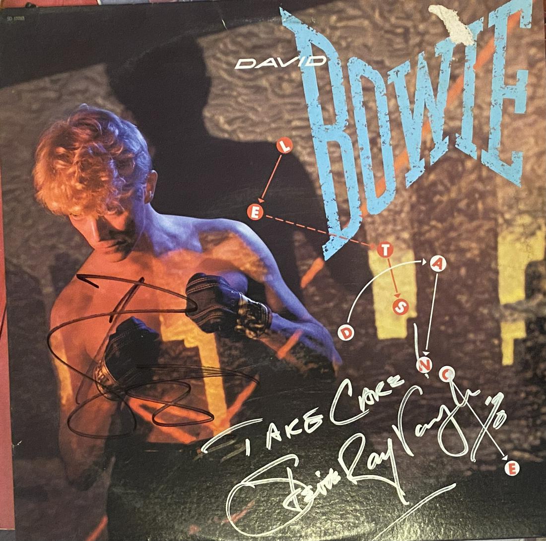 David Bowie Stevie Ray Vaughan Autographed Album (1 of 1)
