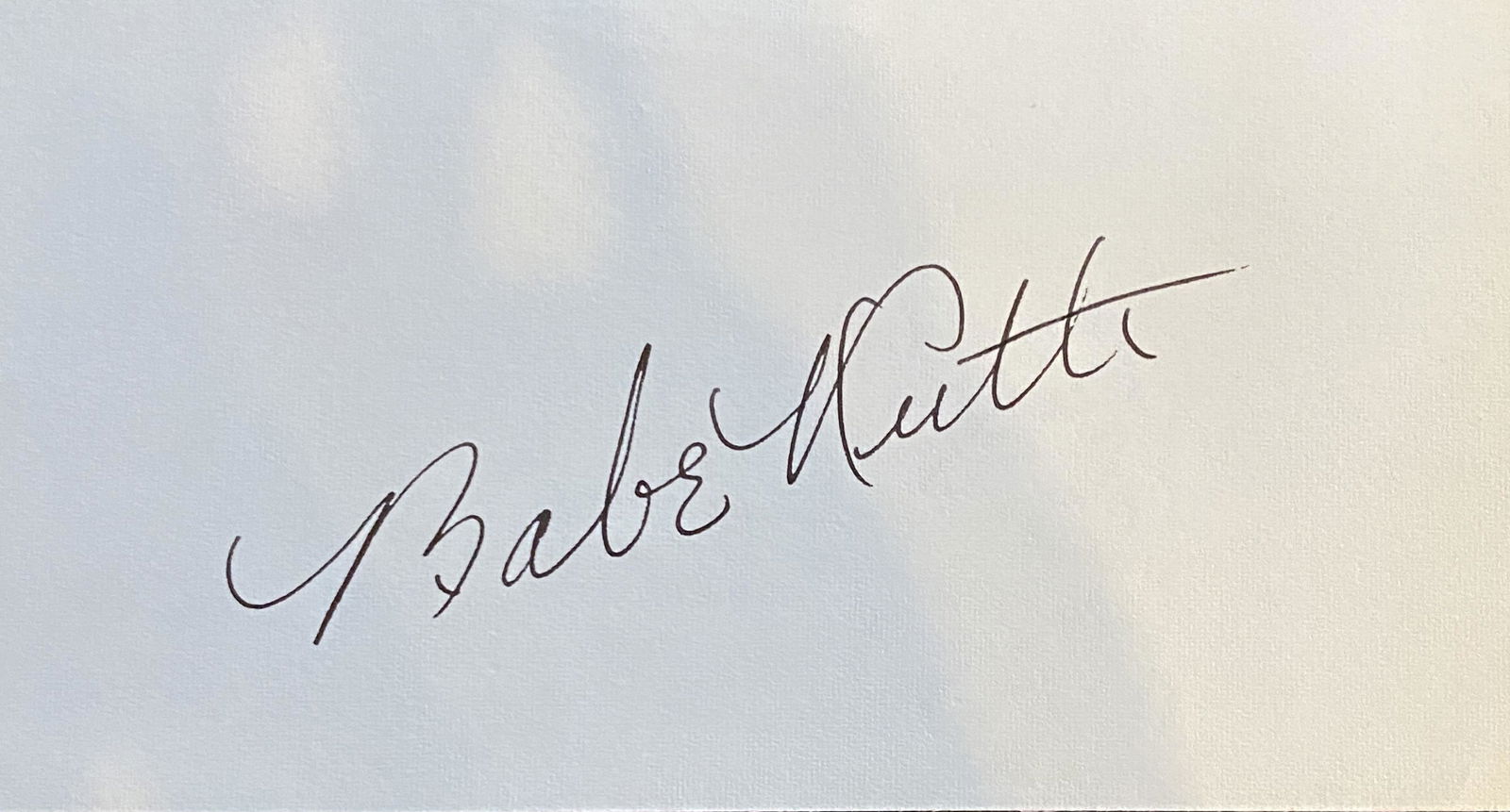 Babe Ruth Autographed Cut (1 of 1)