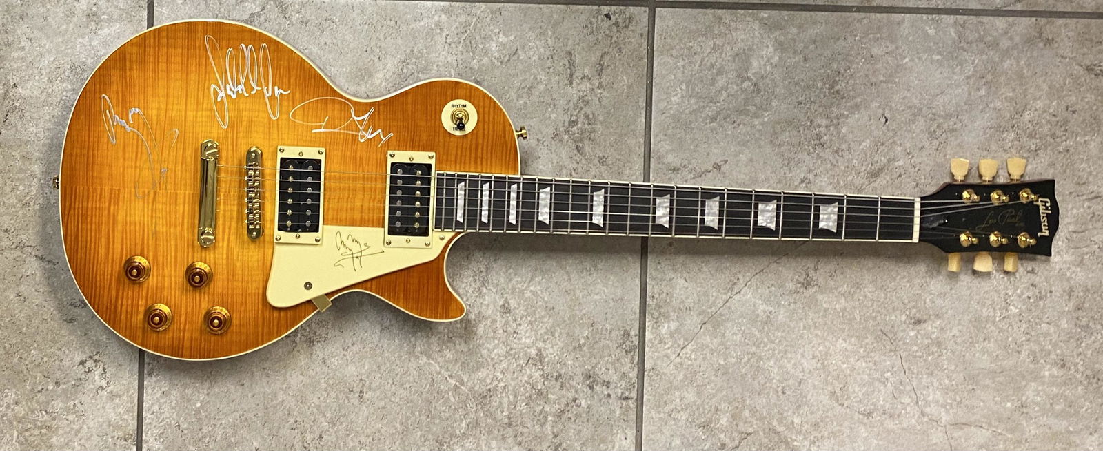 Led Zeppelin Autographed Guitar Page Plant Jones! (1 of 1)