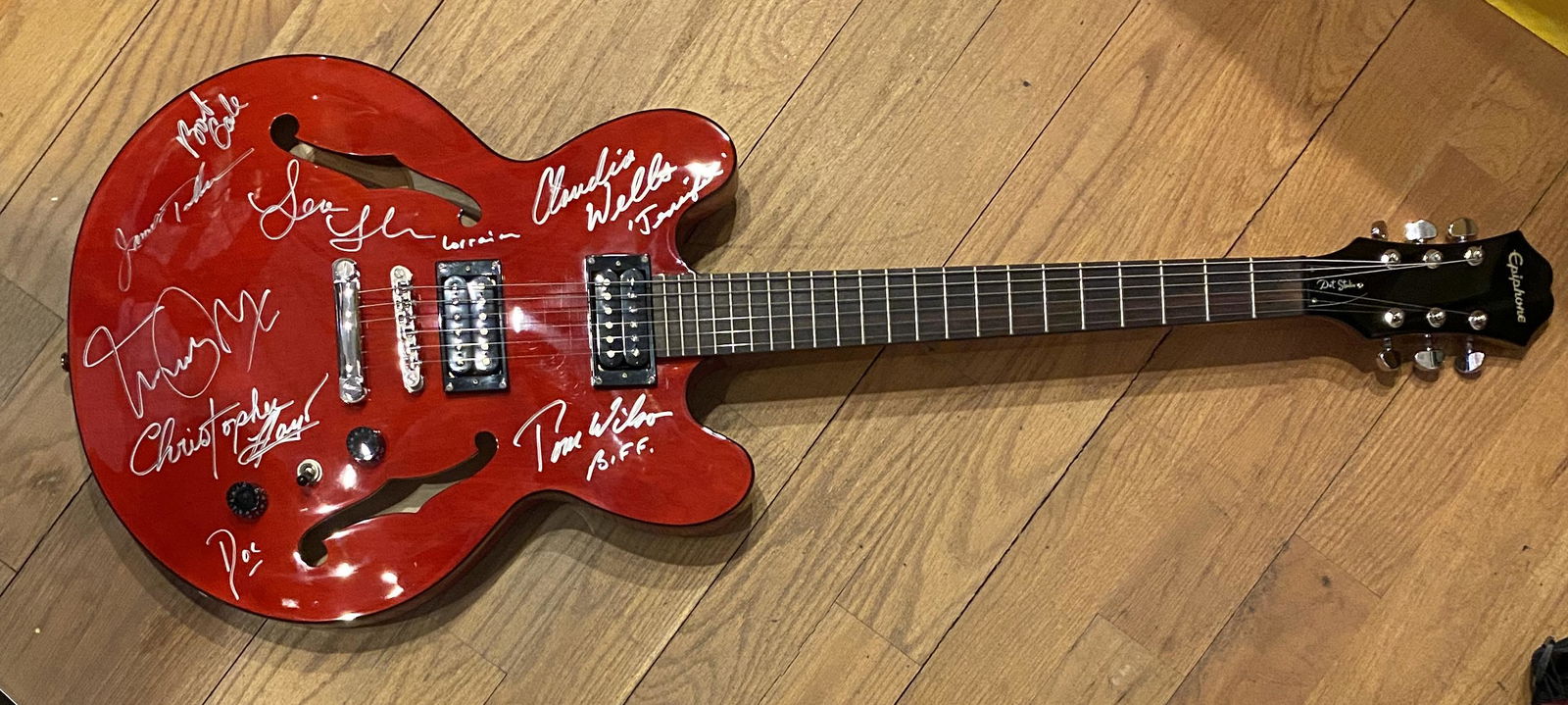 Back to the Future Autographed Guitar (1 of 1)