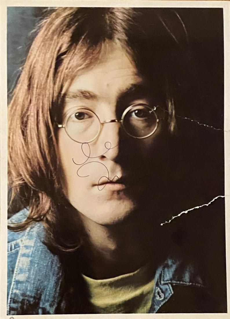 John Lennon Autographed Photo White Album (1 of 1)