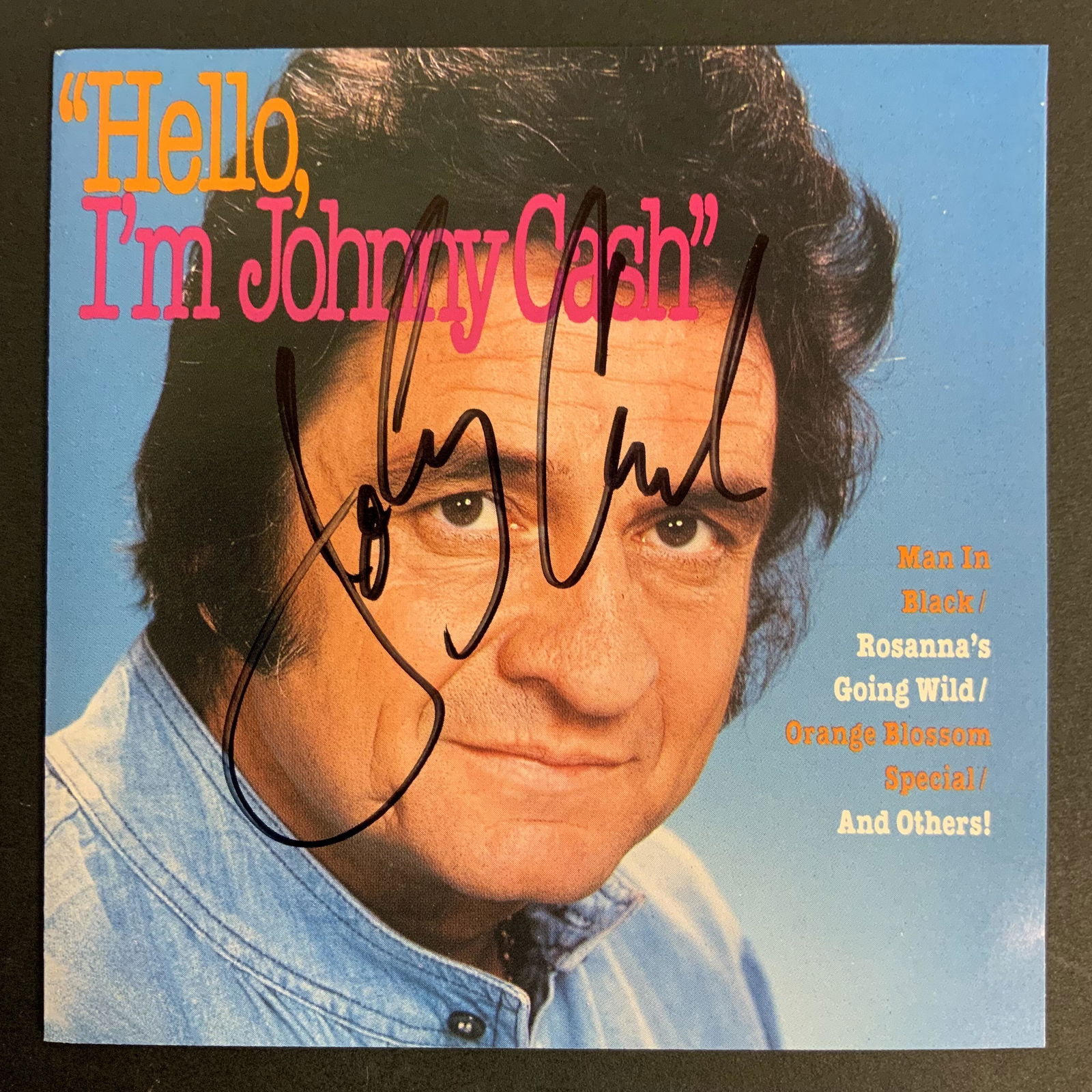 Johnny Cash Autographed CD Booklet (1 of 1)