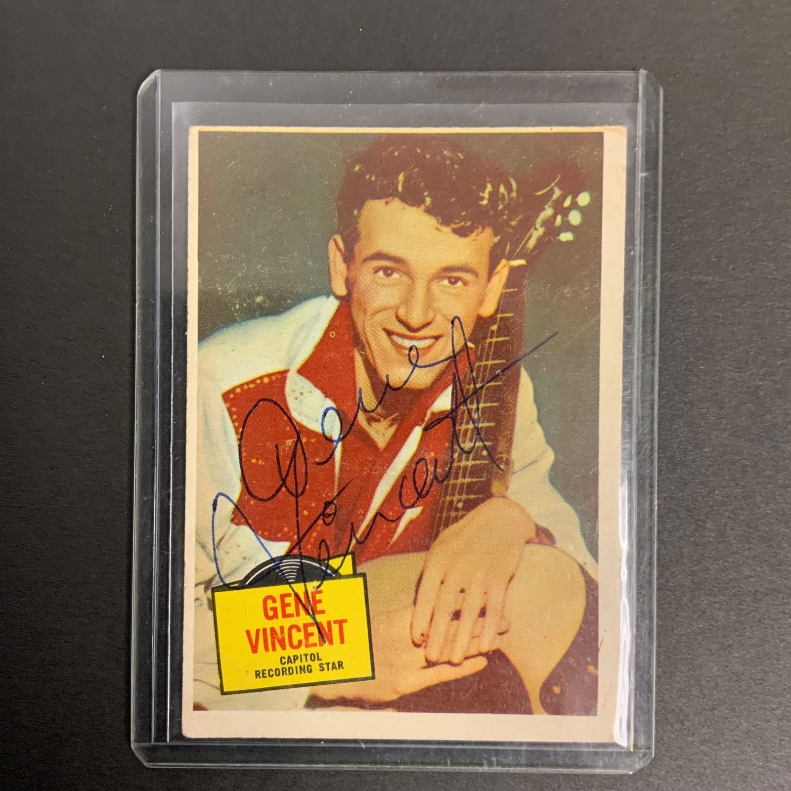 Gene Vincent #54 Autographed Card (1 of 2)