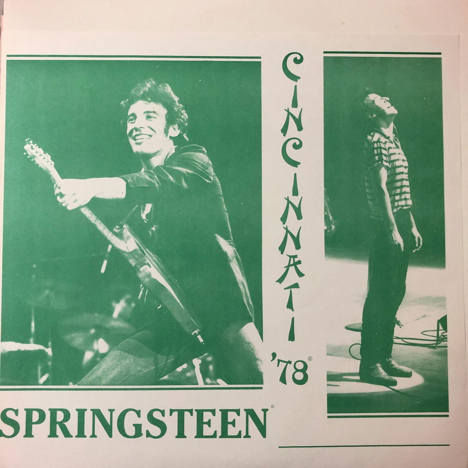 Bruce Springsteen - Cincinnati '78 - VG+ (1 of 1)