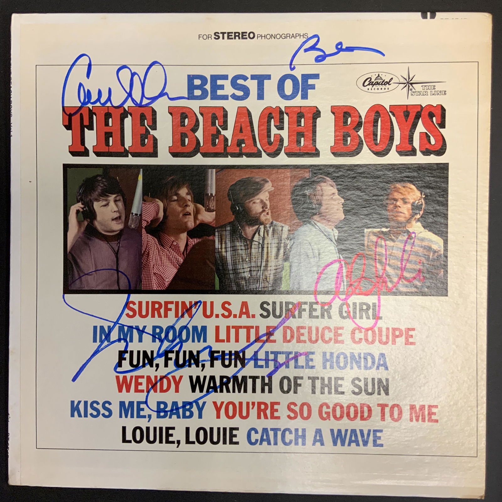 Beach Boys Autographed Album Cover, Carl Mike, Al, (1 of 1)