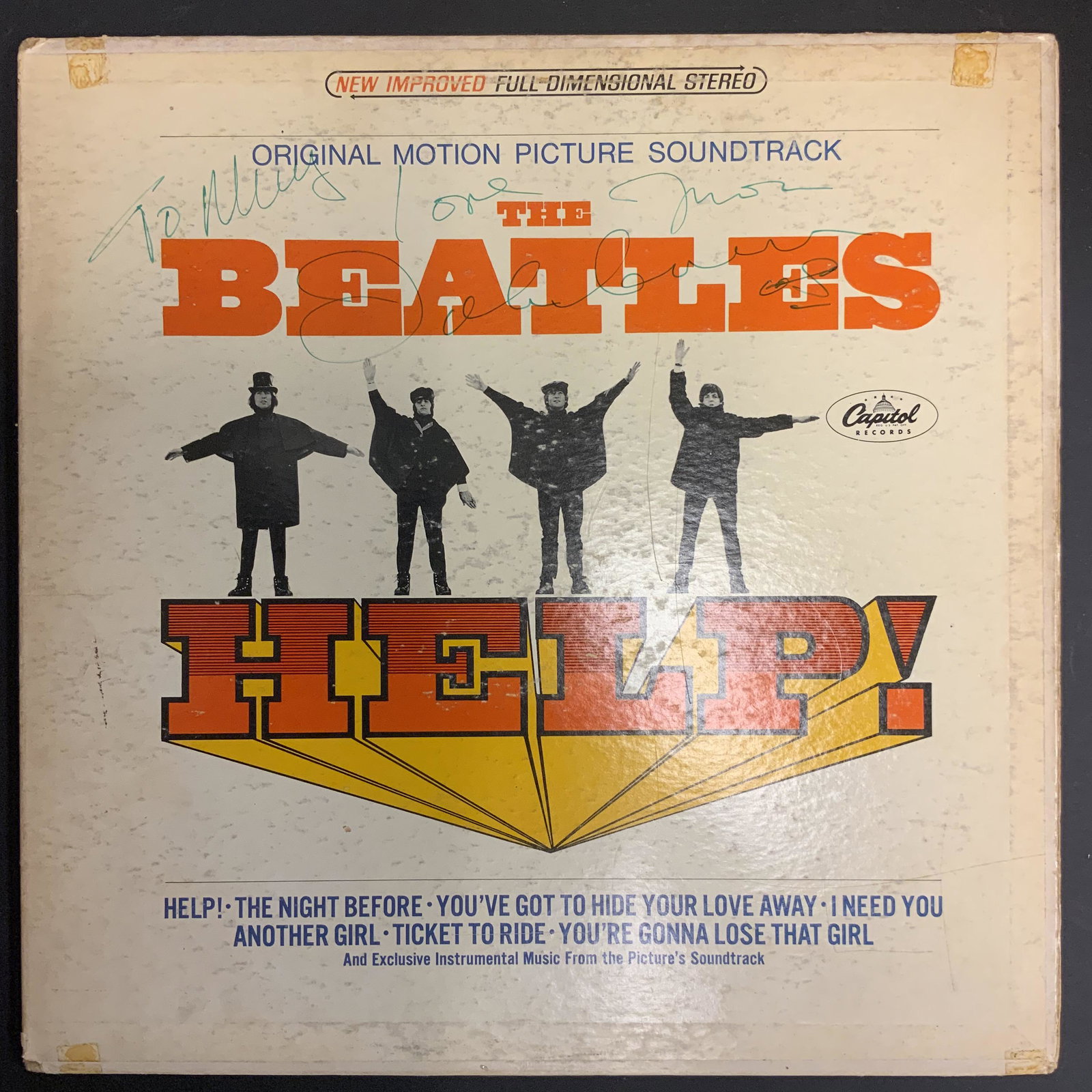 John Lennon Autographed Album Cover: Displays are assembled AFTER payment is received, picture is a mock up of finished product. Displays are not framed, and can be framed for a cost. Framed items will state they are framed in the name o