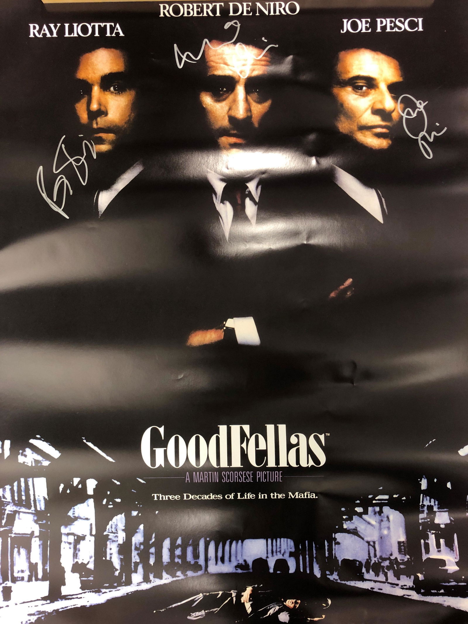 Goodfellas Autographed Poster, Ray, Robert, Joe (1 of 1)