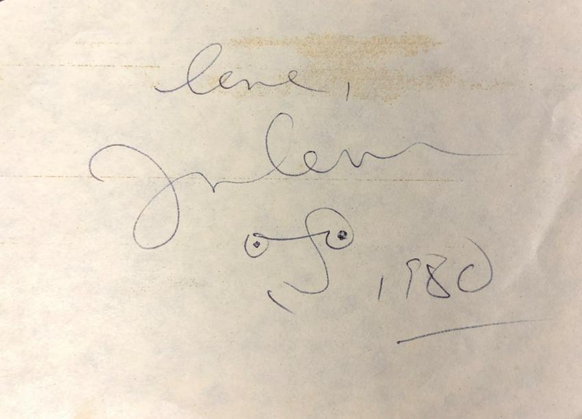 John Lennon Cut Autograph (1 of 1)