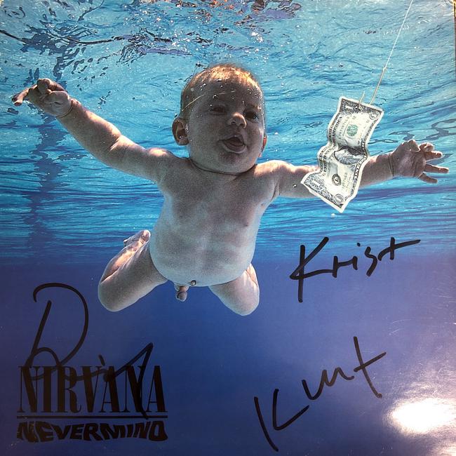 Nirvana Autographed Album Cover (1 of 1)