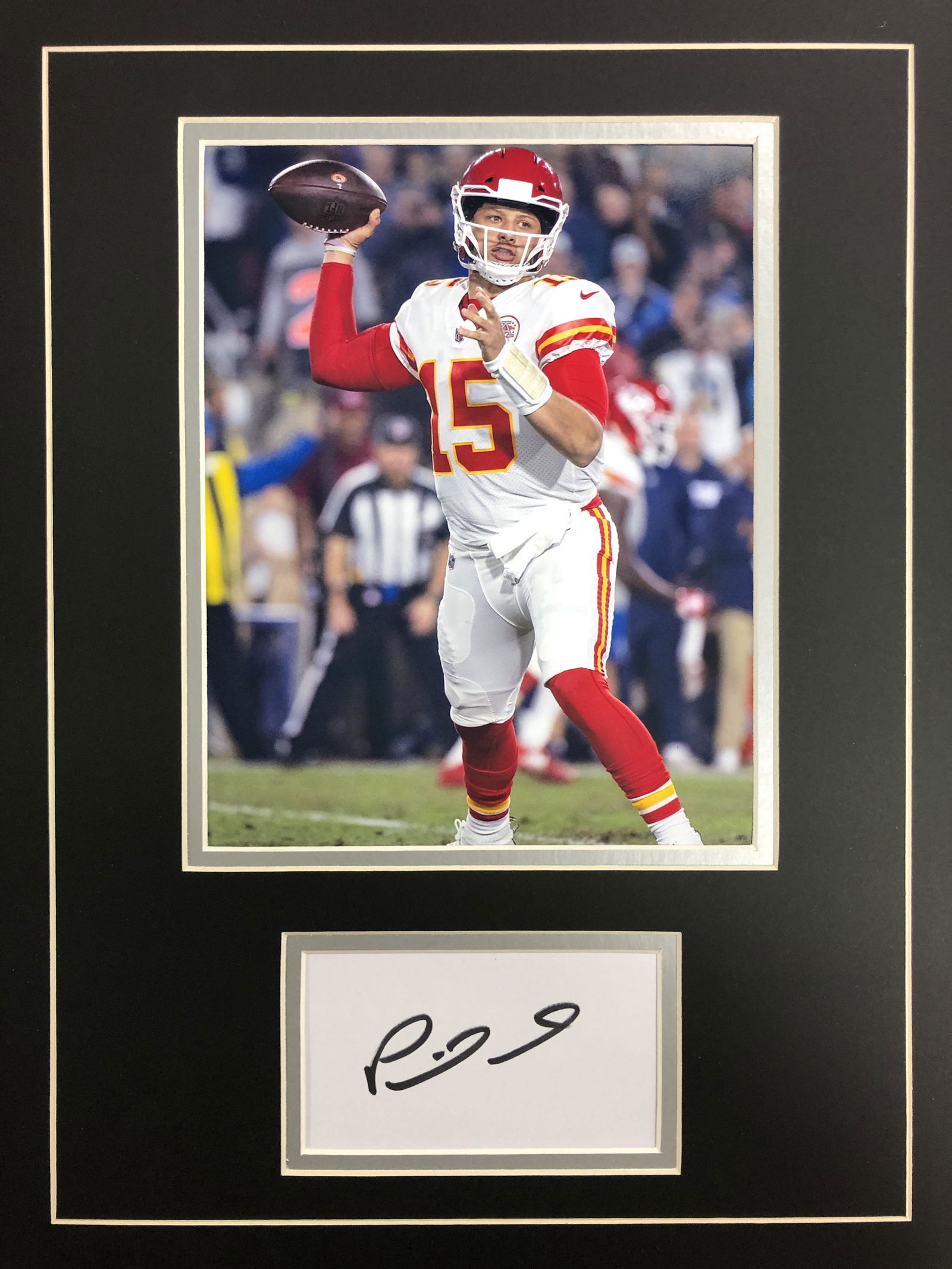 Patrick Mahomes Autograph Display (1 of 1)