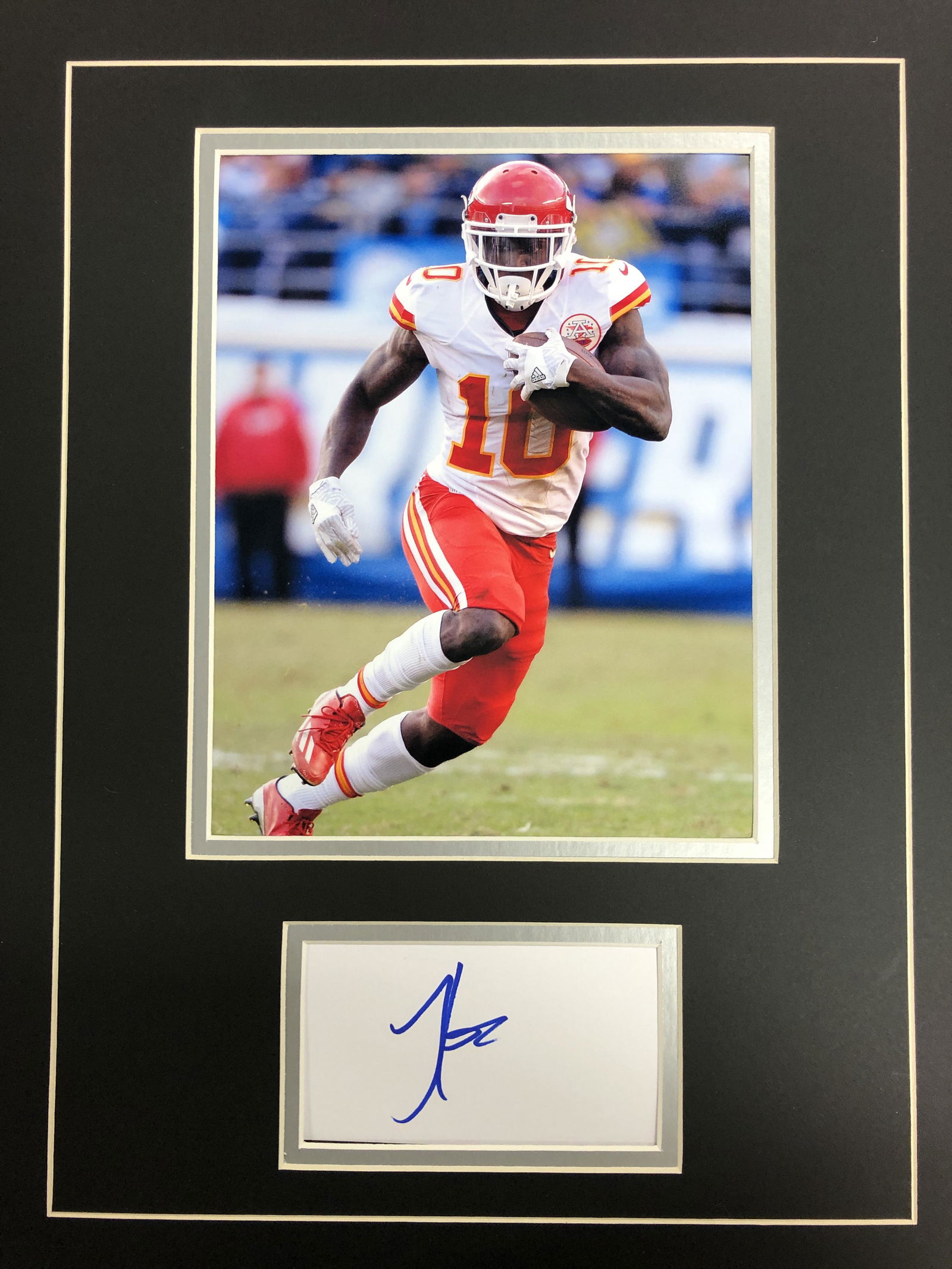 Tyreek Hill Autograph Display (1 of 1)