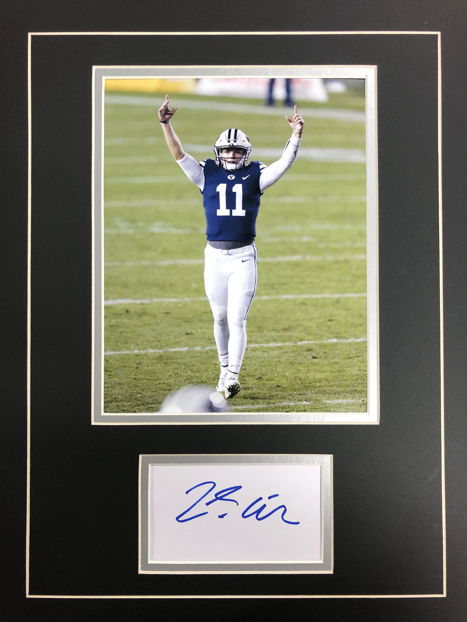 Zack Wilson Autograph Display (1 of 1)