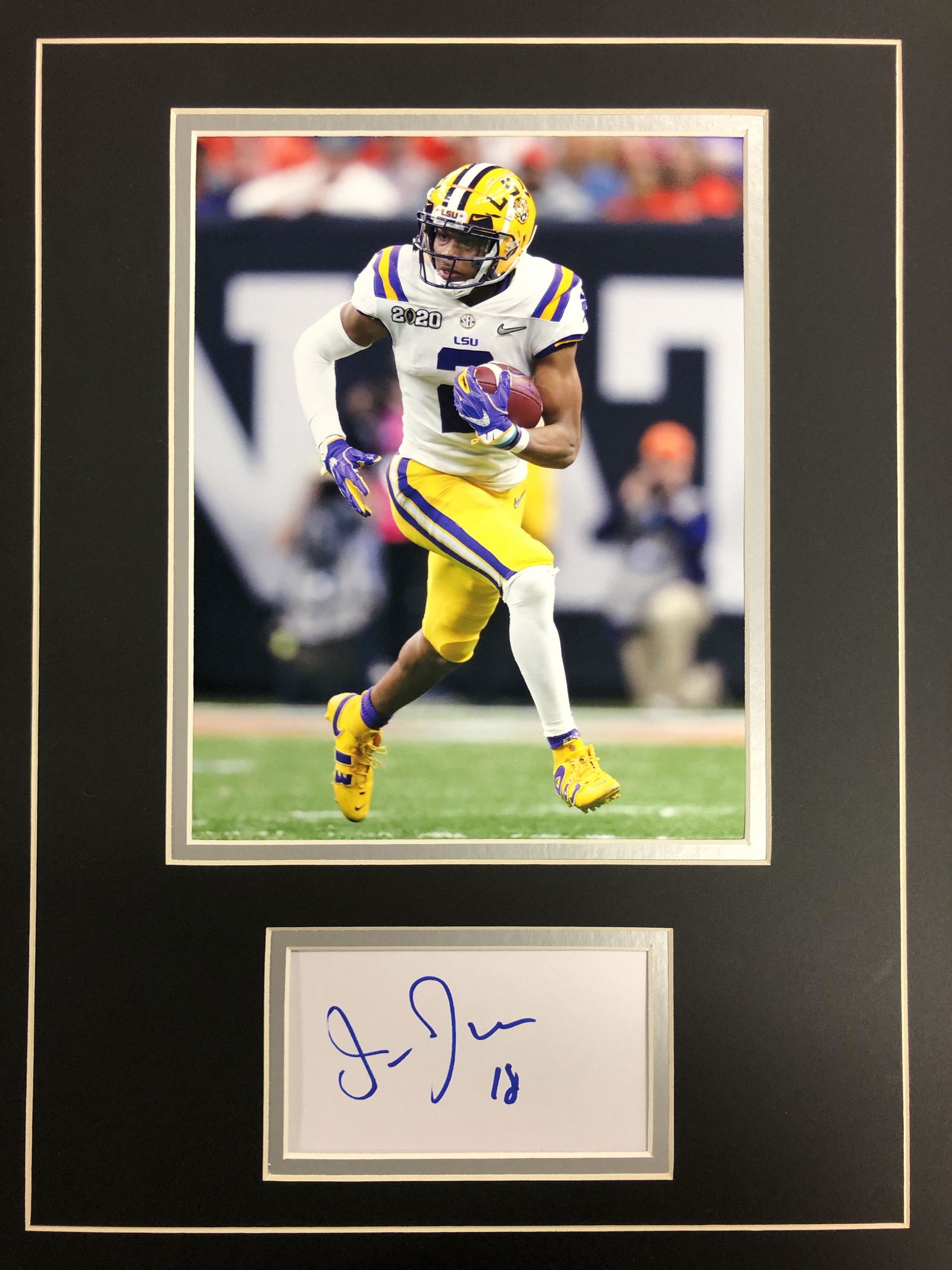 Justin Jefferson Autograph Display (1 of 1)