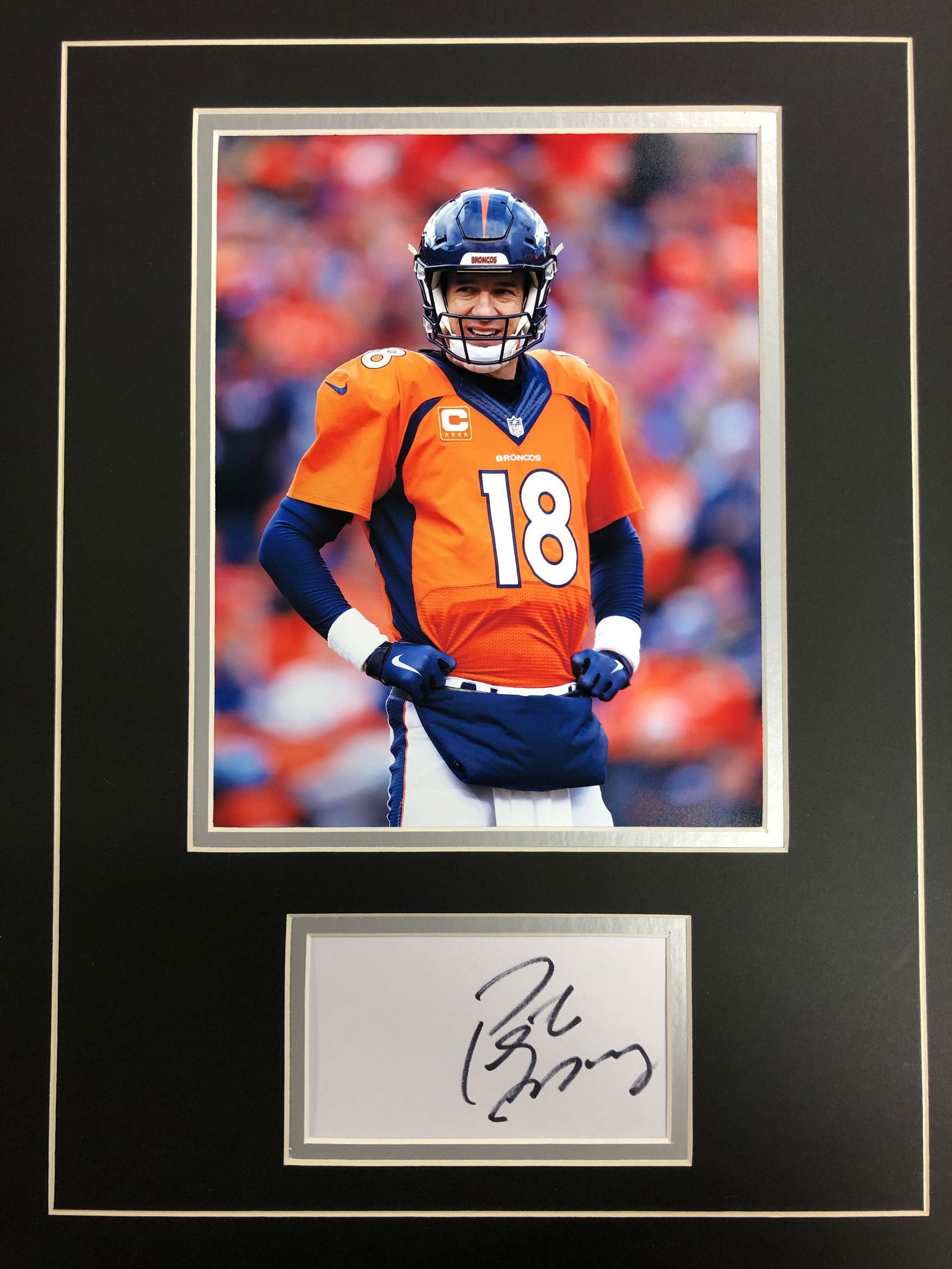 Peyton Manning Autograph Display (1 of 1)