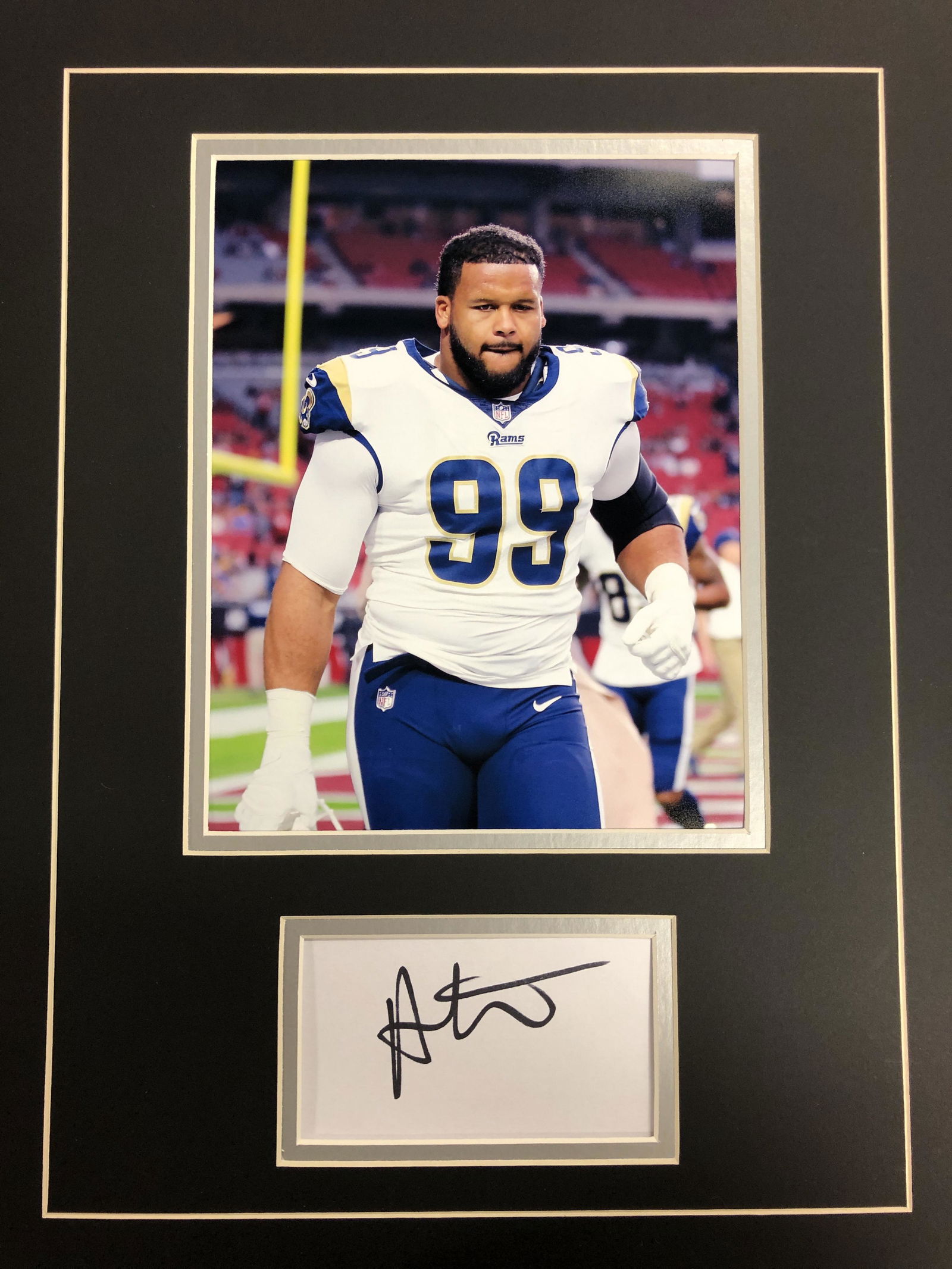 Aaron Donald Autograph Display (1 of 1)