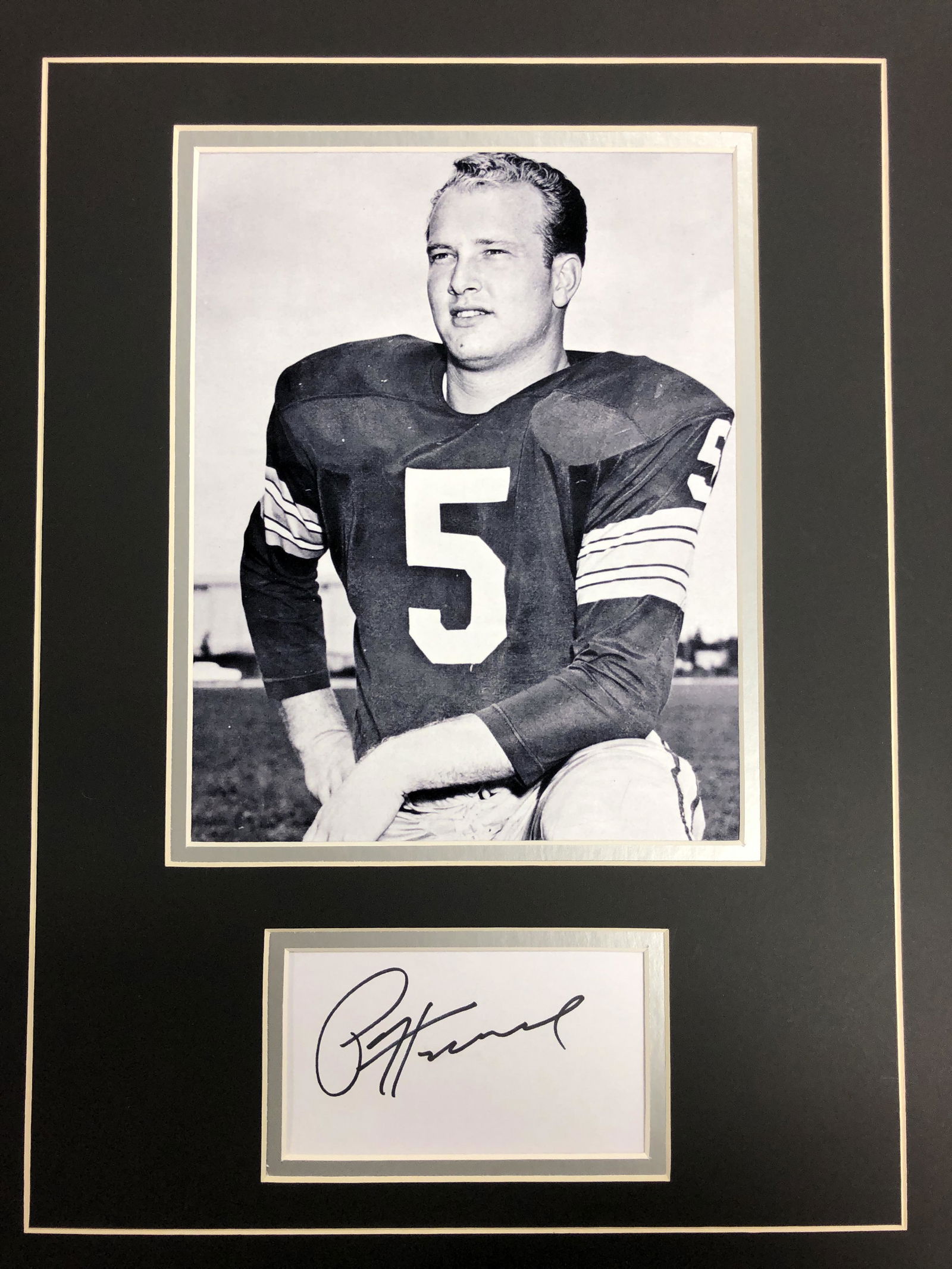 Paul Hornung Autograph Display (1 of 1)