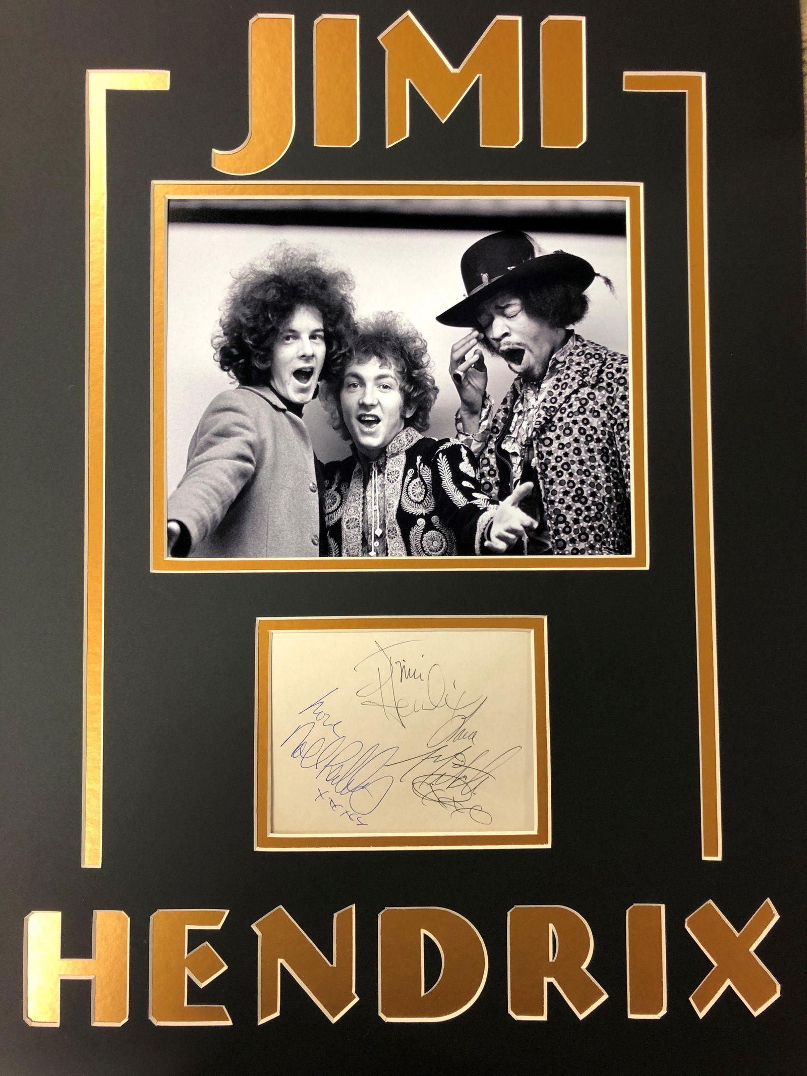 Jimi Hendrix Experience Autograph Display (1 of 1)