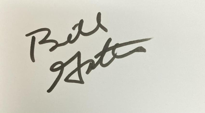 Bill Gates Autographed Card (1 of 1)
