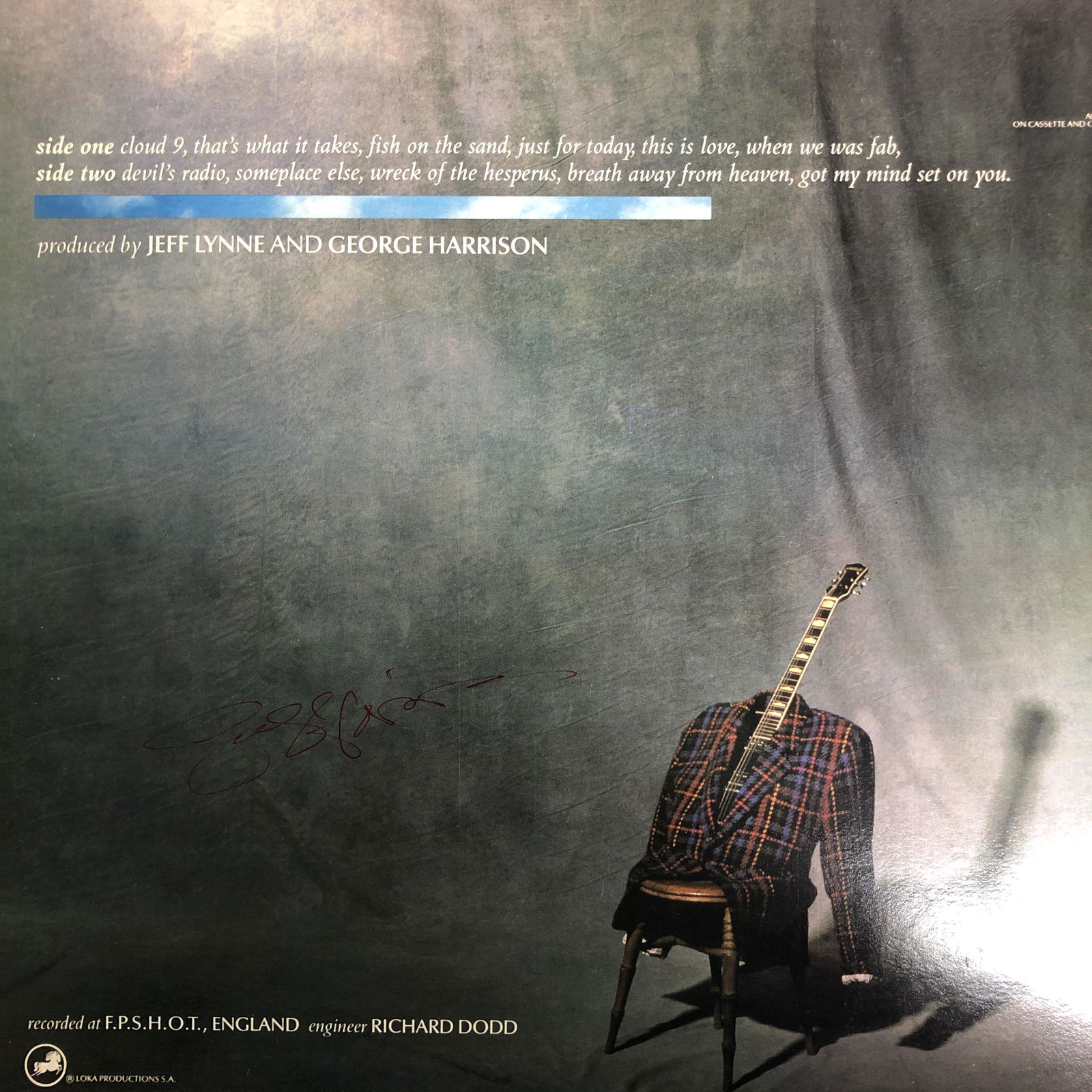 George Harrison Autographed Album Cover (1 of 1)