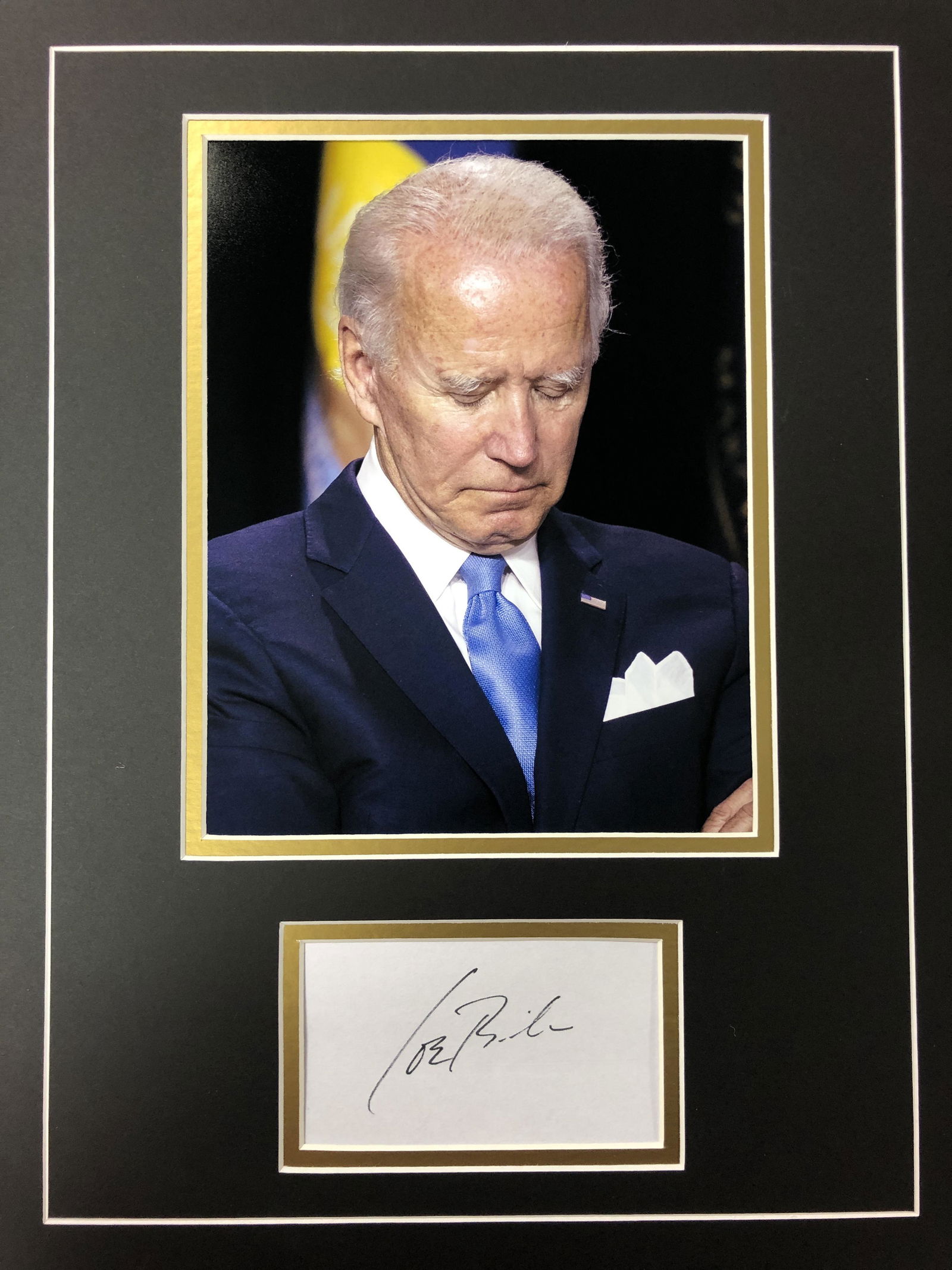 Joe Biden Autograph Display (1 of 1)