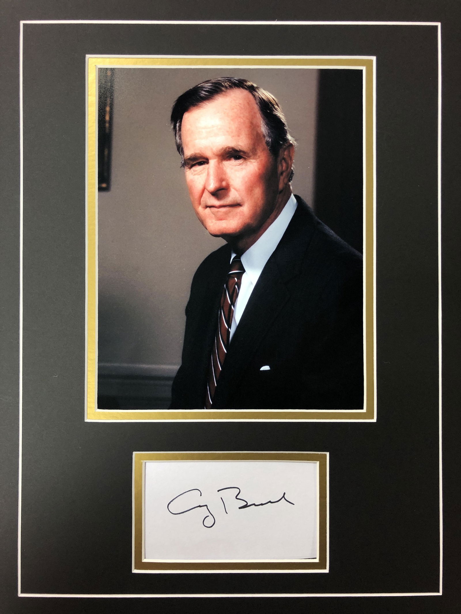George Bush Sr. Autograph Display (1 of 1)